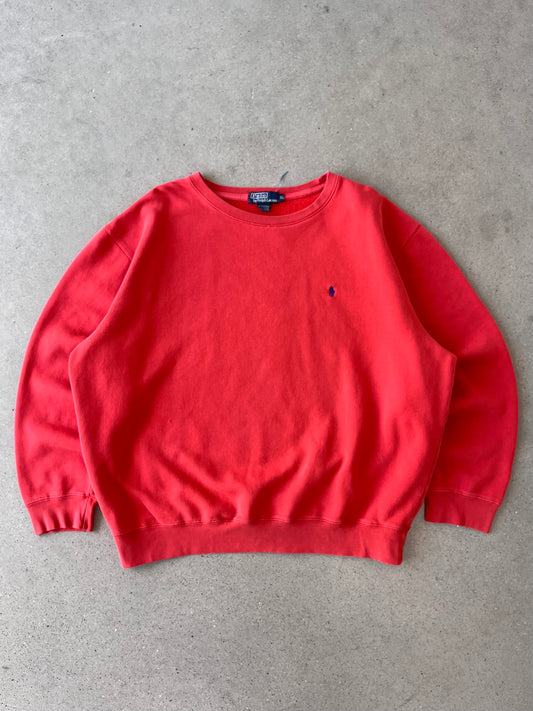 Vintage Polo Ralph Lauren Red Crewneck - XL