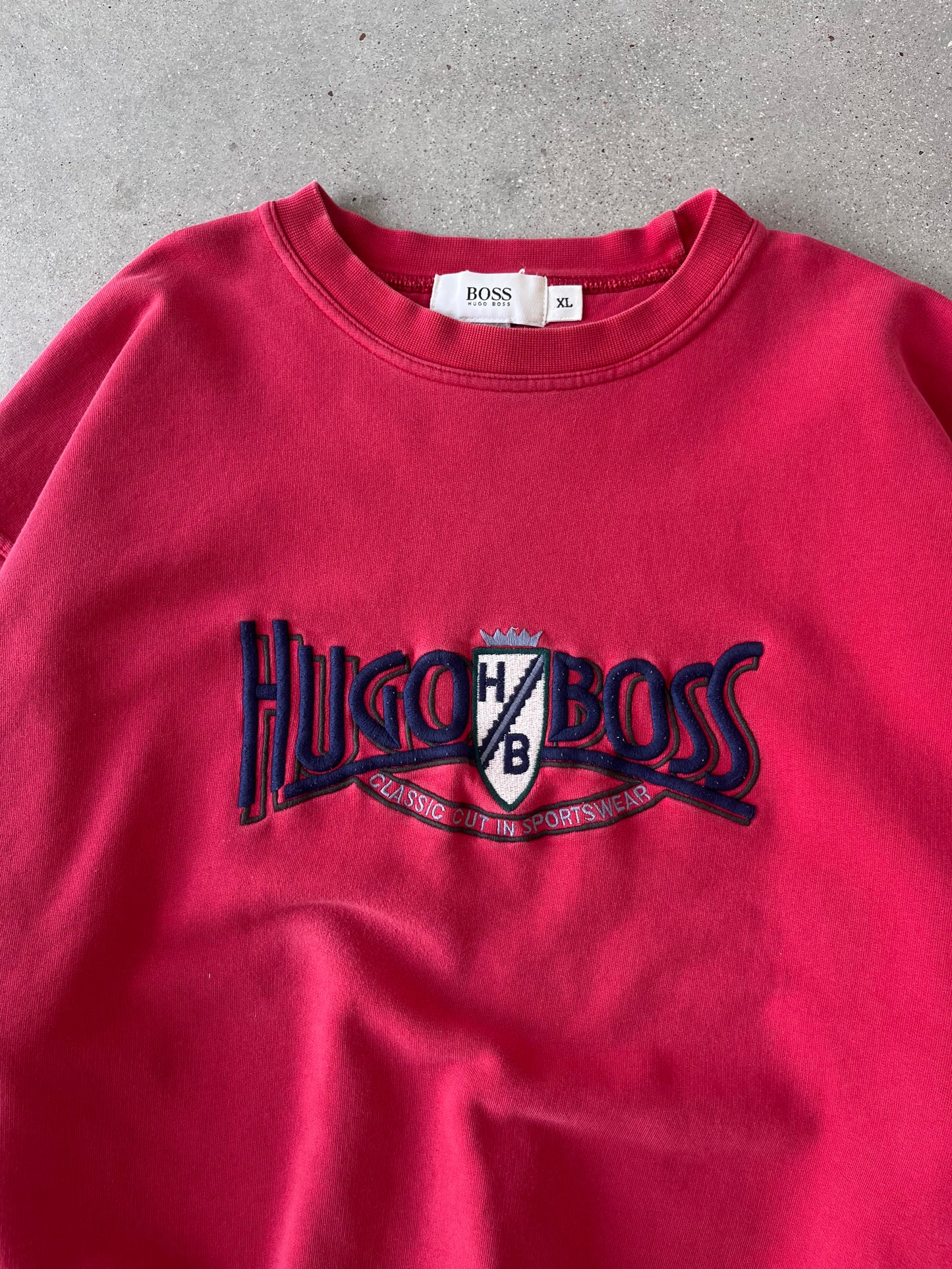 Vintage Hugo BOSS Embroidered Crewneck - XL