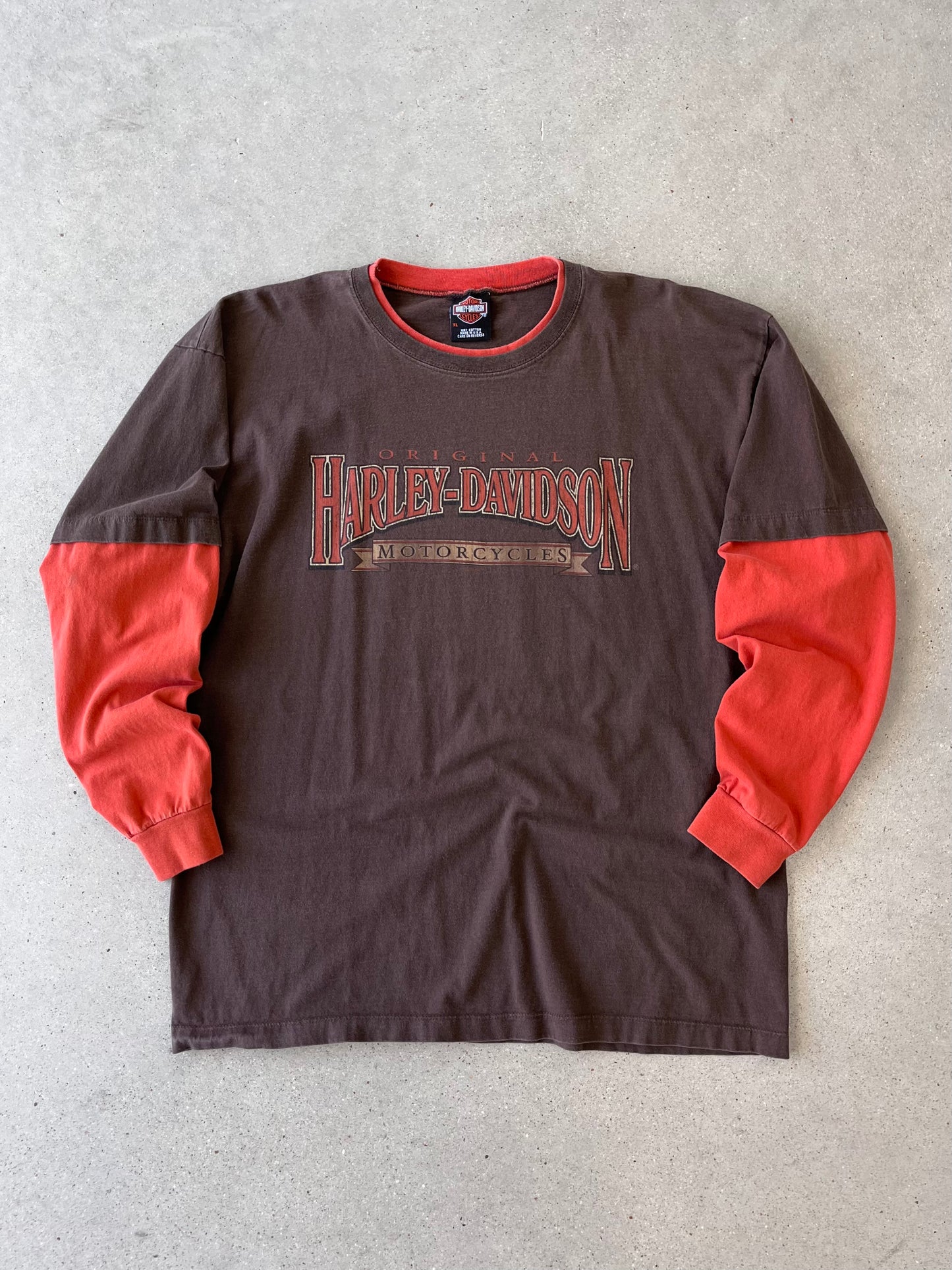 Vintage Minor's Harley Davidson Long Sleeve - XL