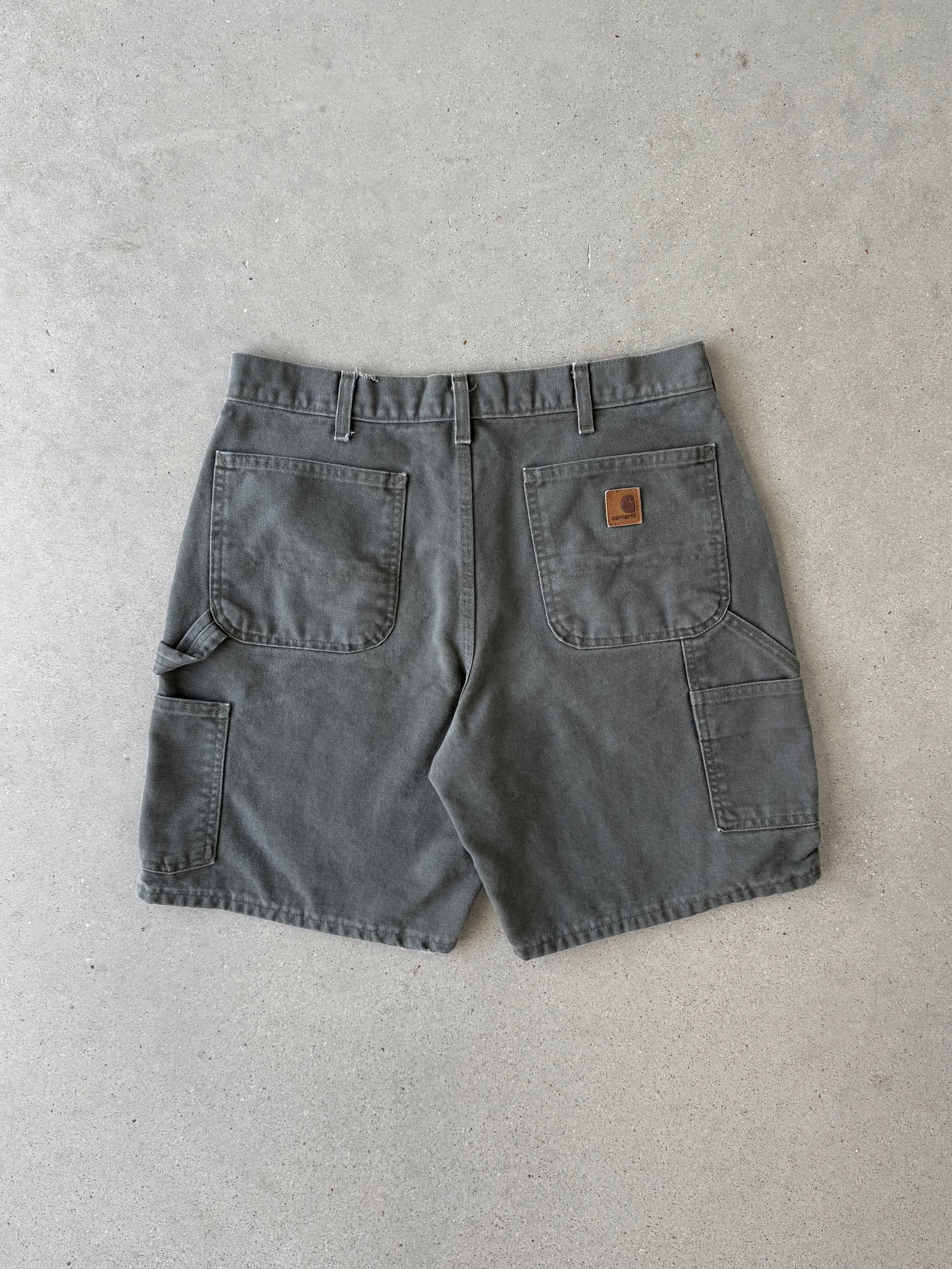 Vintage Carhartt Olive Carpenter Shorts - 34