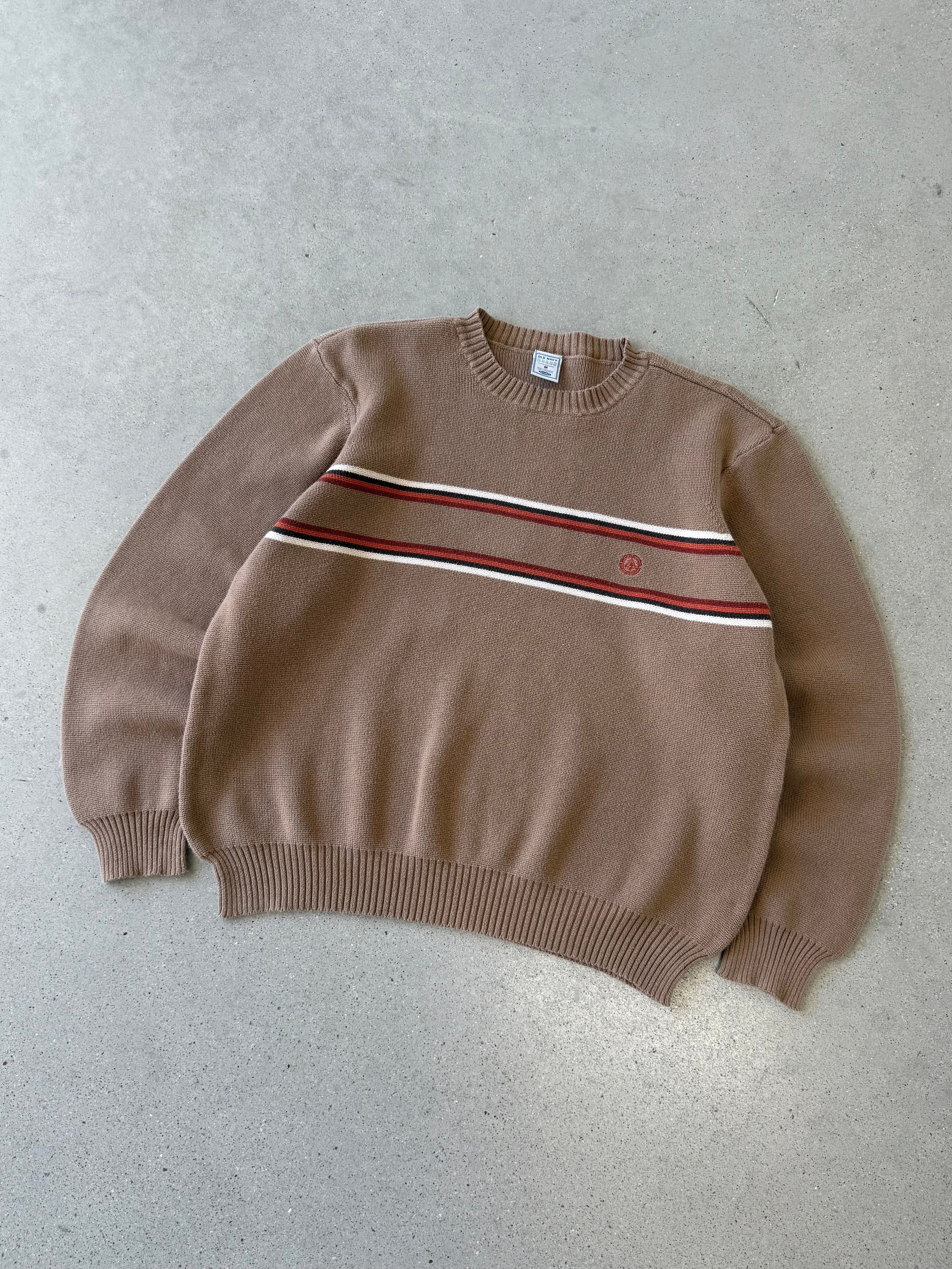 Vintage Old Navy Brown/Orange Sweater - M