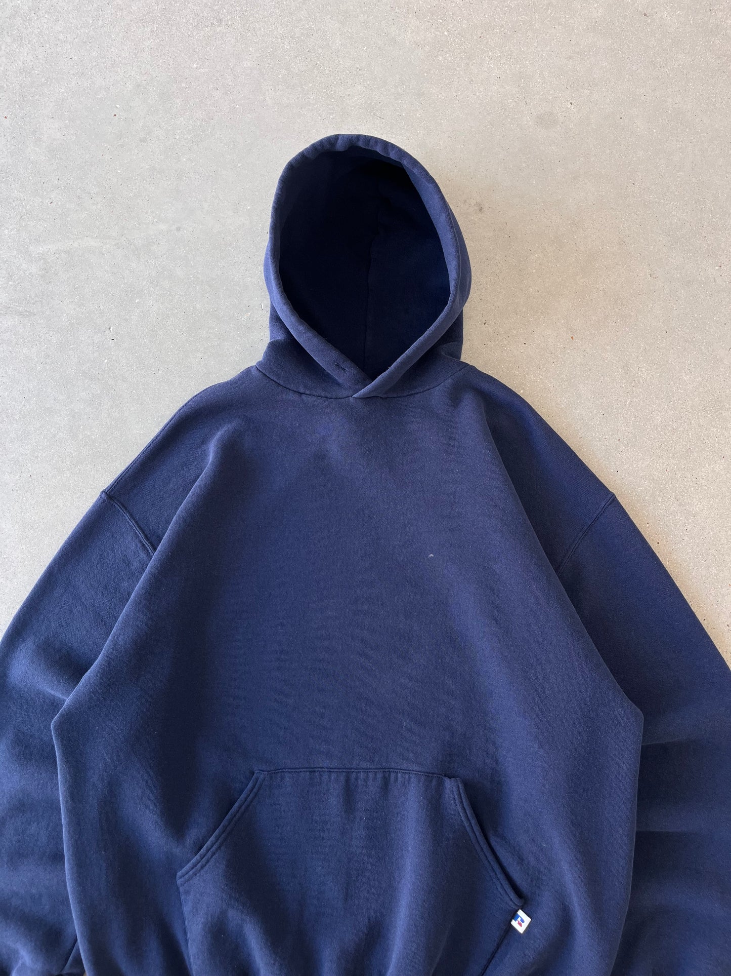 Vintage Navy Russell Athletic Hoodie - XL