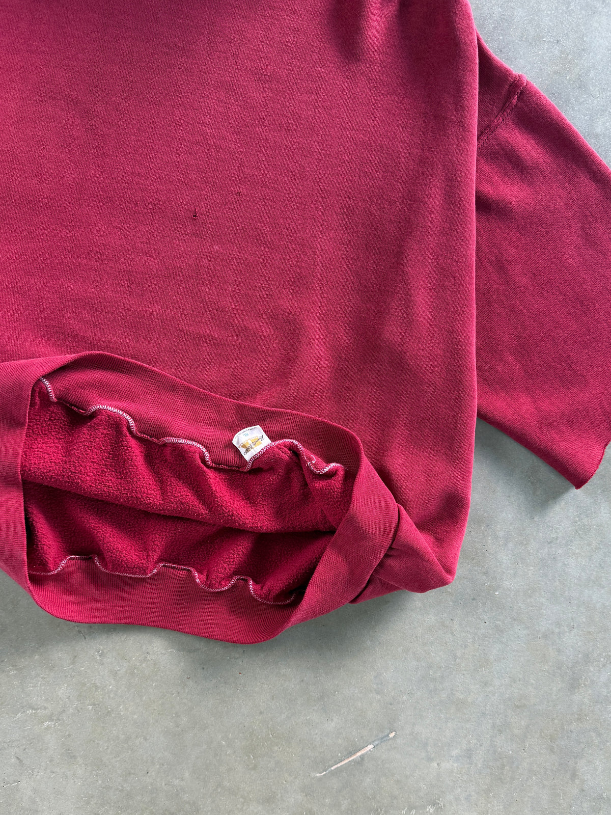 Vintage 1970s Sleeve-cropped Russell Athletic Hoodie (M)