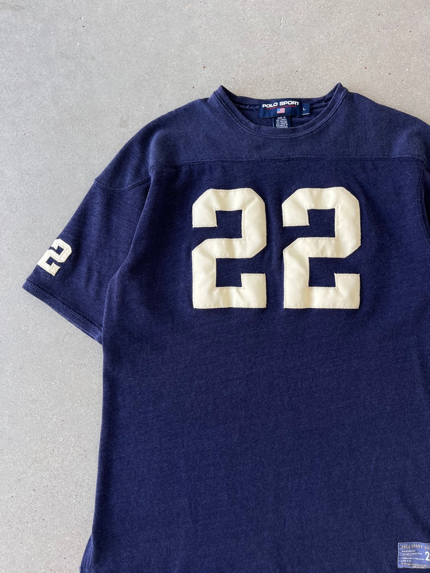 Vintage Polo Sport Ralph Lauren #22 Viscose Tee - L