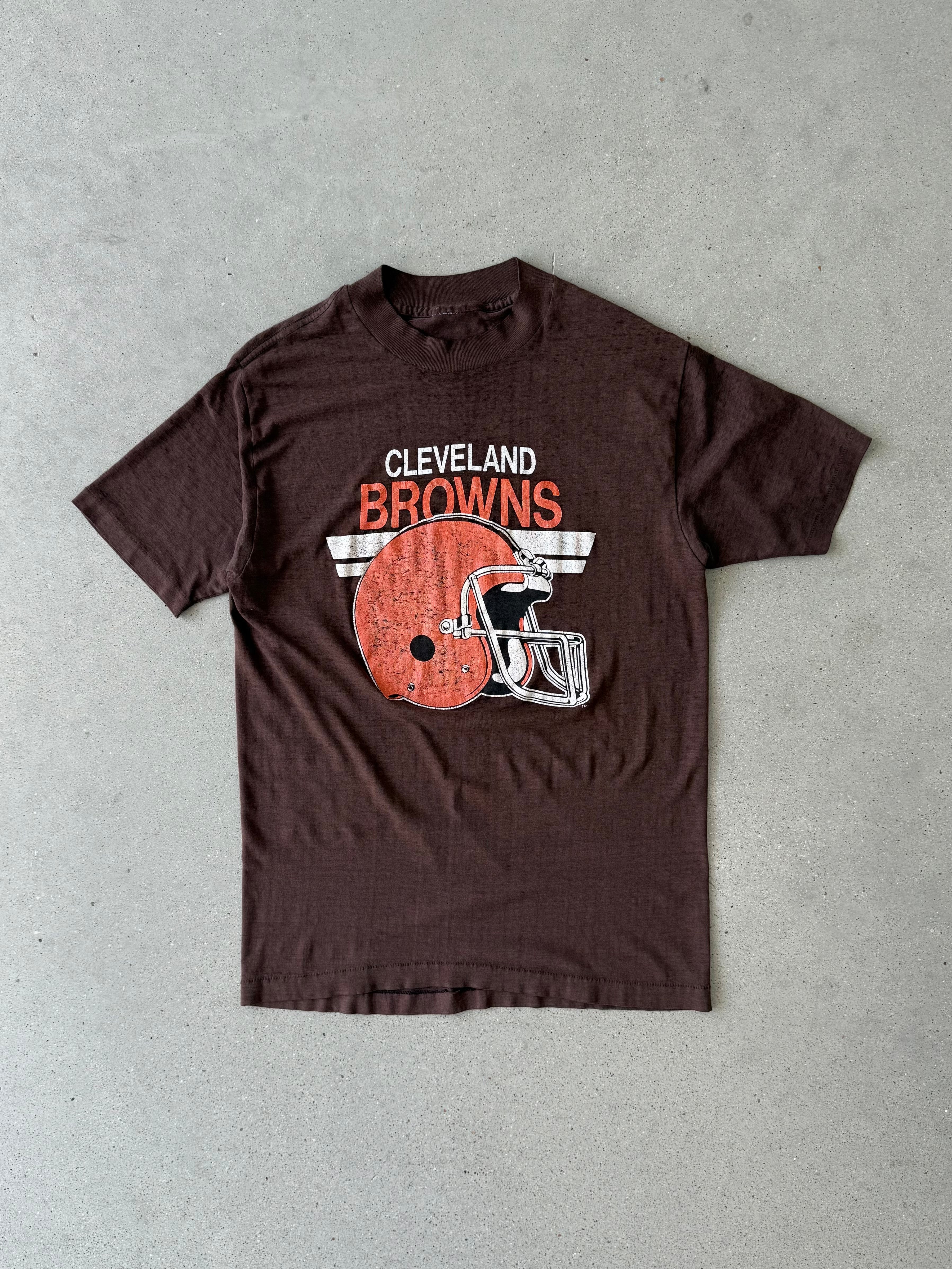 Vintage 1980s Cleveland Browns Paper-thin Tee - S