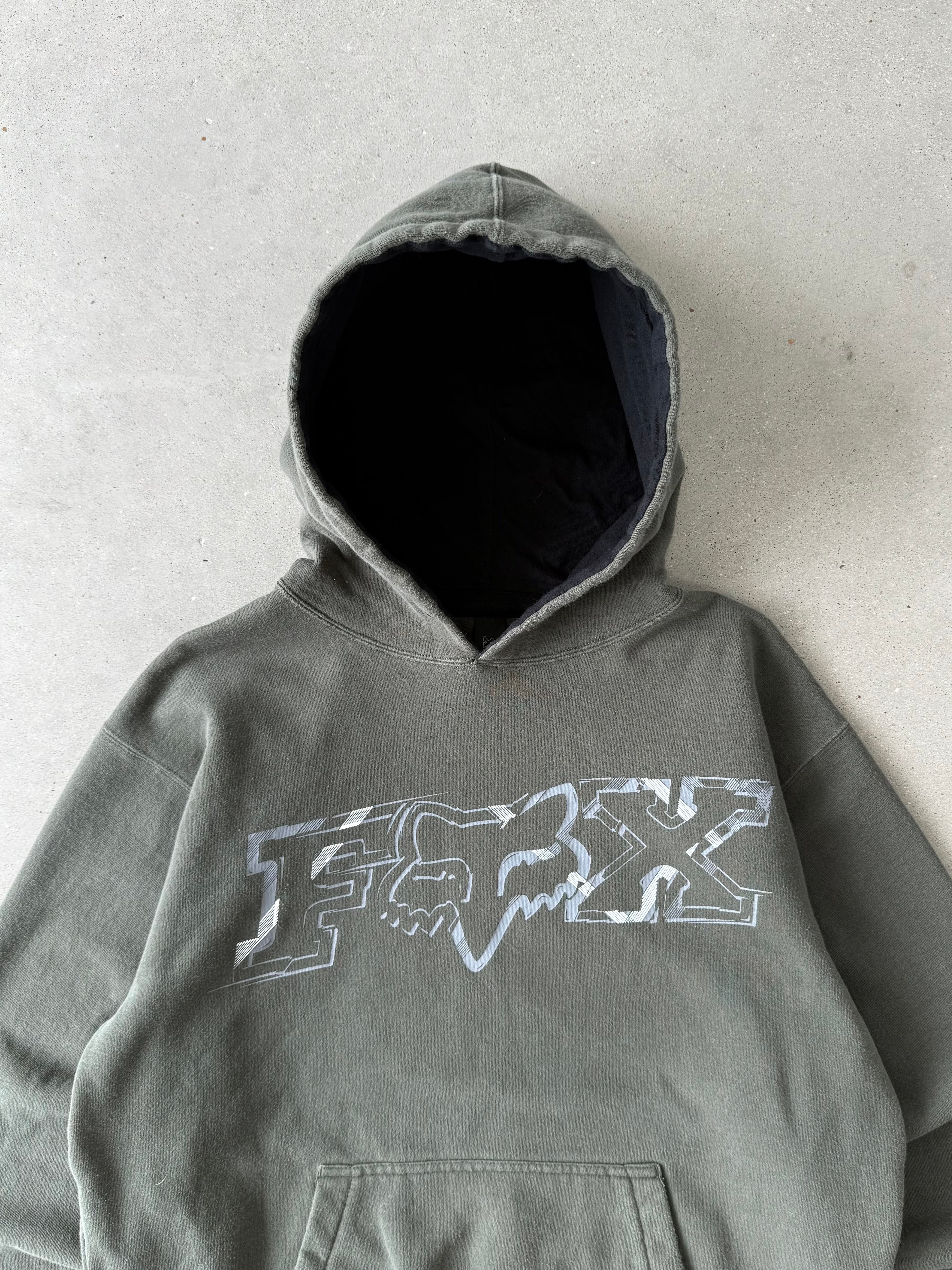 Vintage Fox Hoodie - L