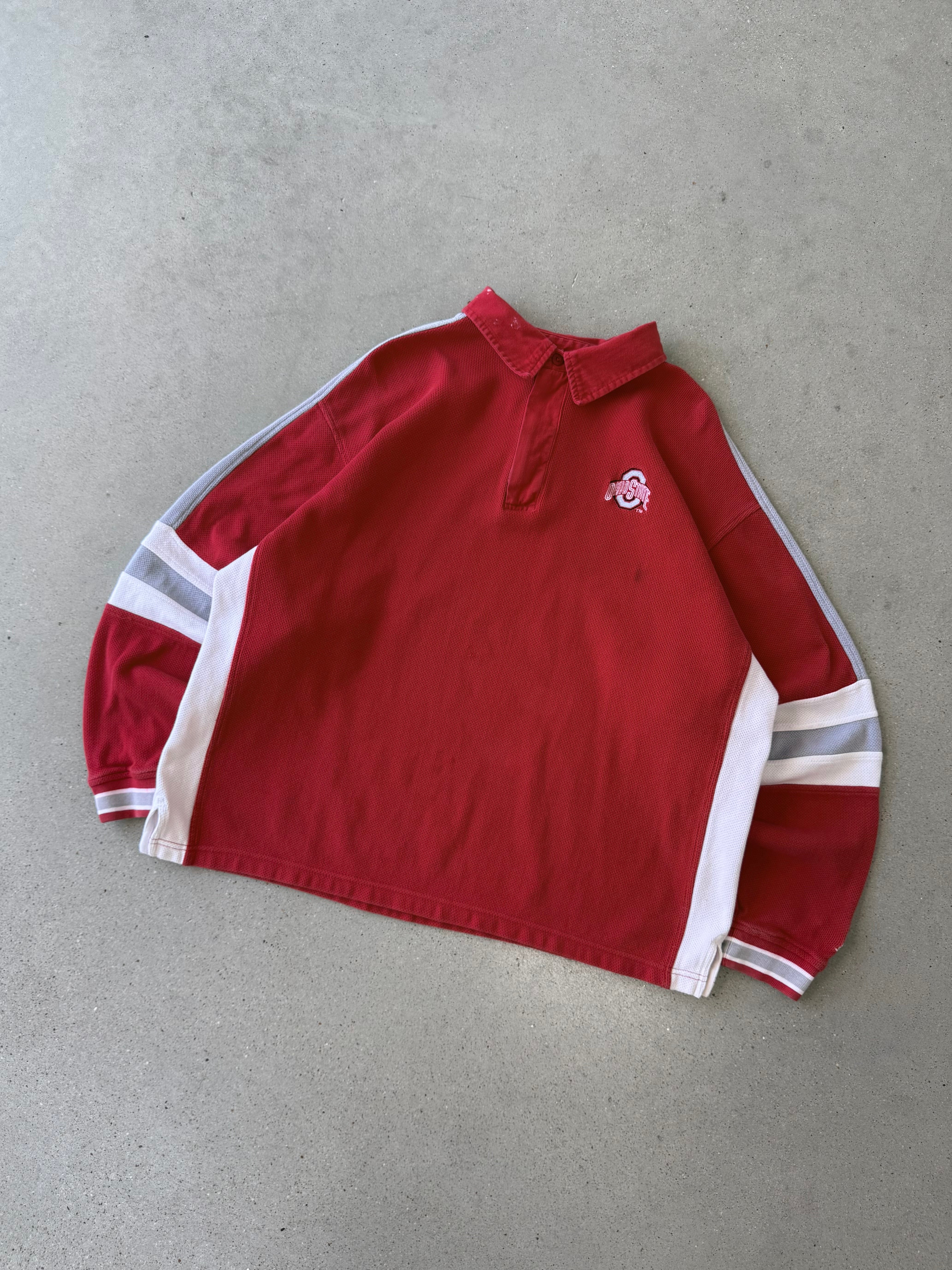 Vintage Ohio State Starter Polo Long Sleeve - XL