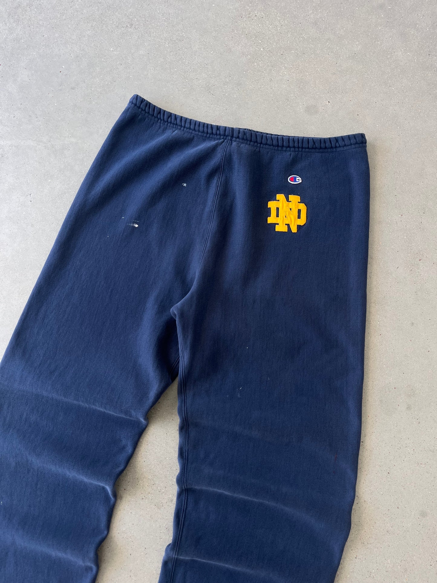 Vintage 90s Notre Dame Champion Reverse Weave Sweatpants - XL