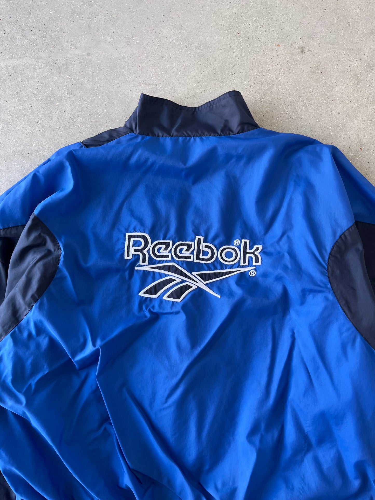 Vintage 90s Reebok Blue/Navy Windbreaker - XL