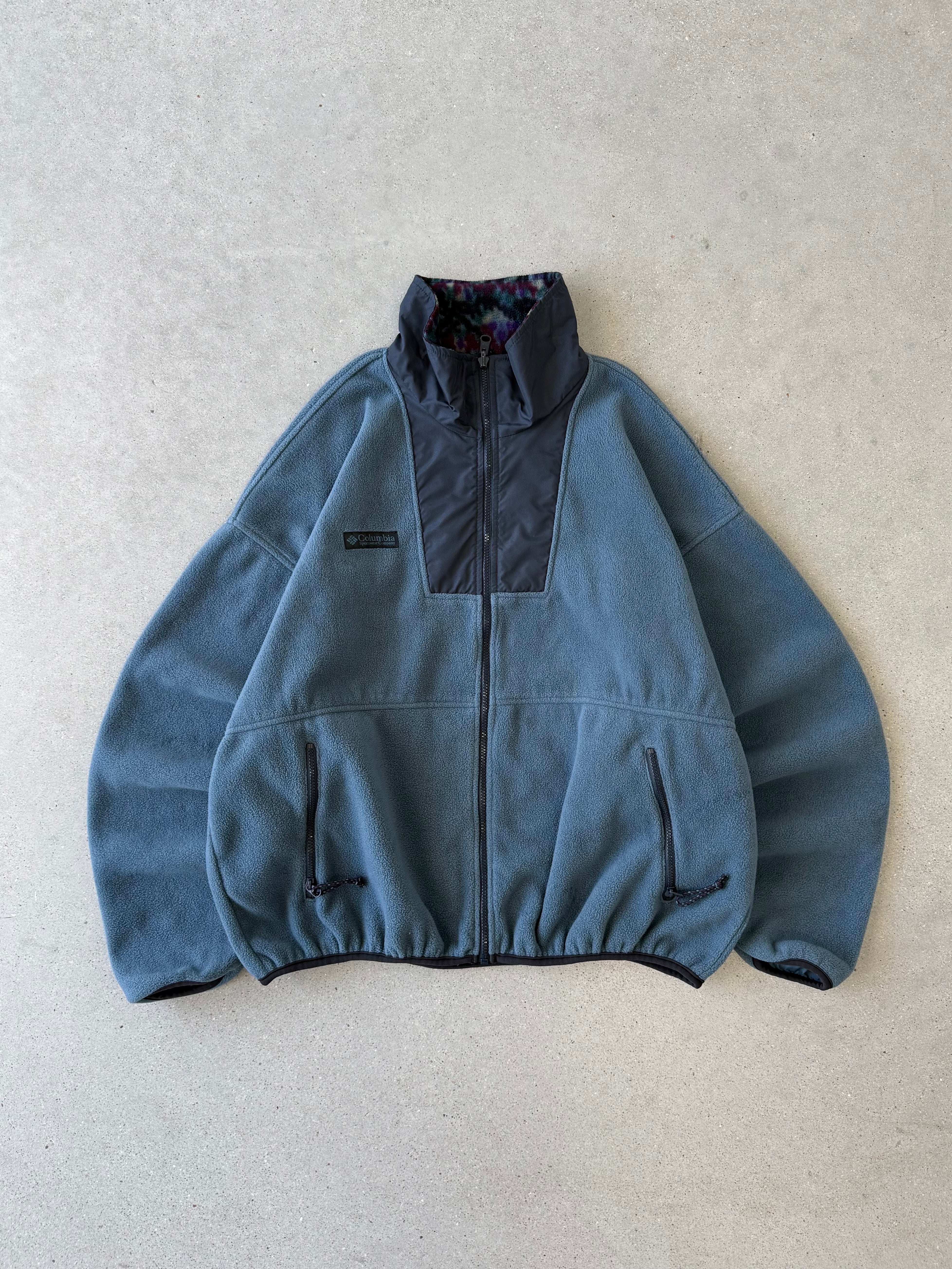 Vintage Columbia Deep Green Fleece Jacket - XL