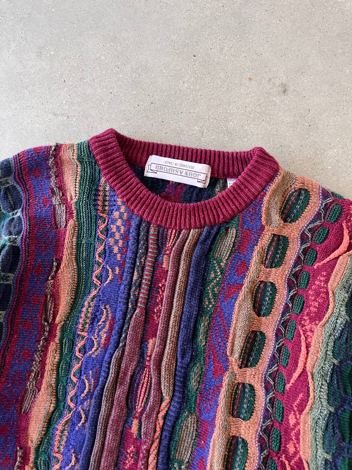 Vintage John Ashford 3D Sweater - XL