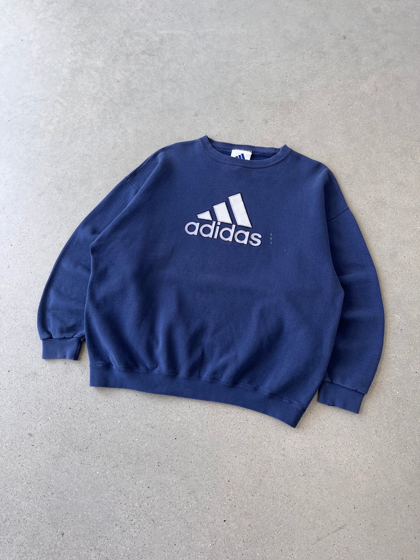 Vintage Adidas Navy Crewneck - L