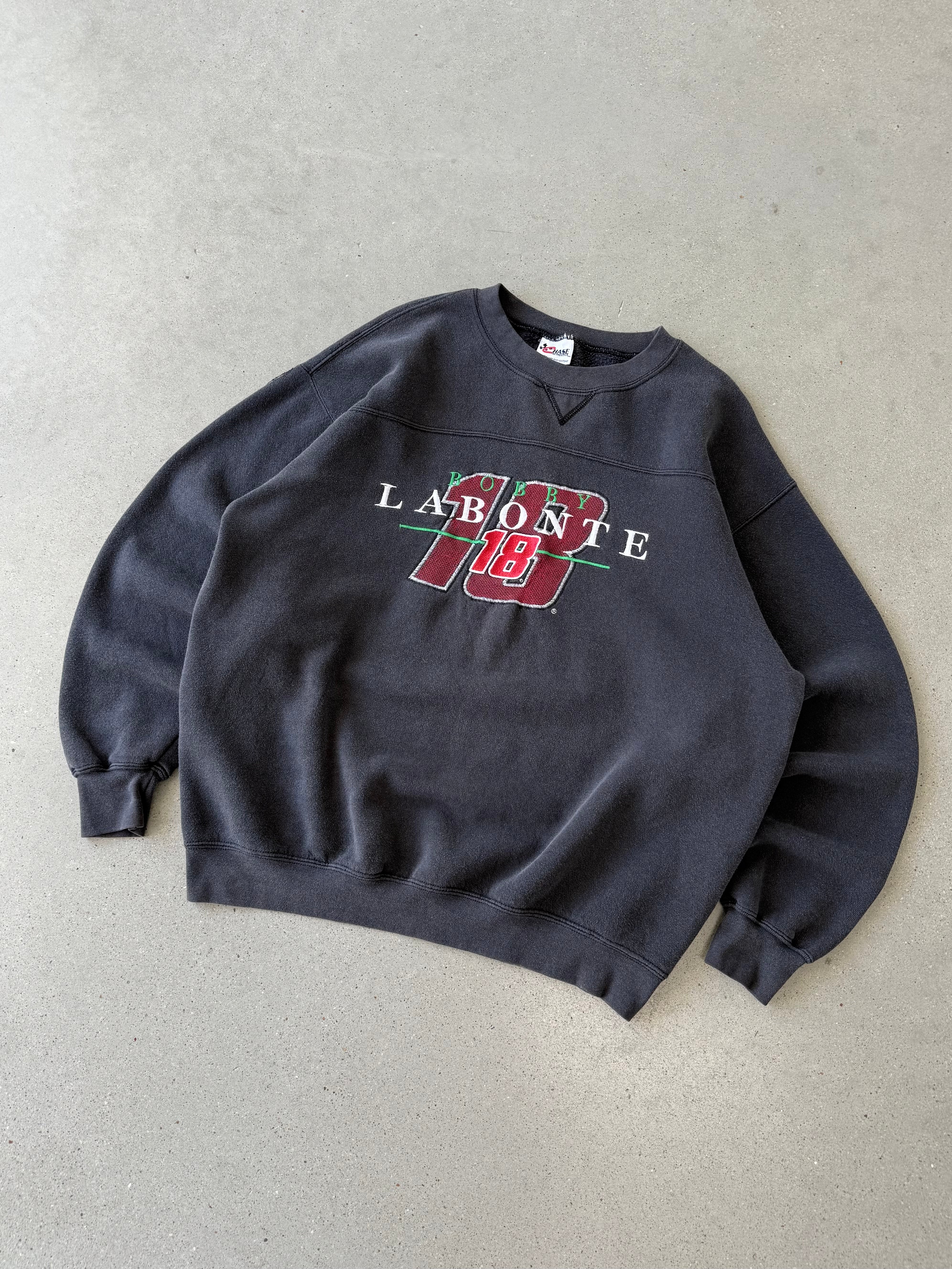 Vintage Bobby Labonte Gray Sweatshirt  - L