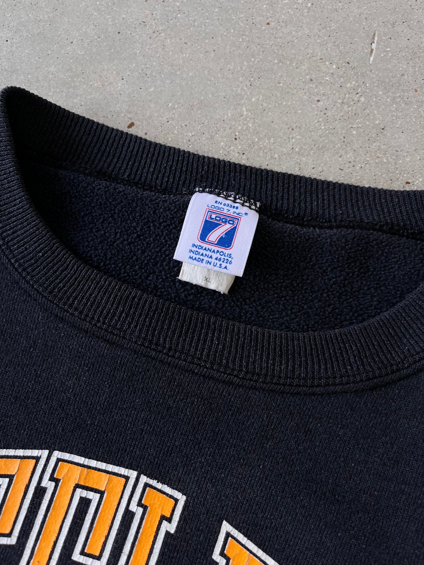 Vintage Steelers Pittsburgh Logo 7 Crewneck - L