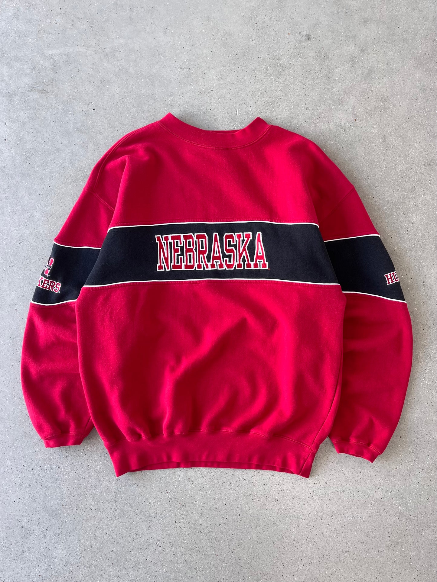 Vintage Huskers Nebraska Cadre Athletic Crewneck - L