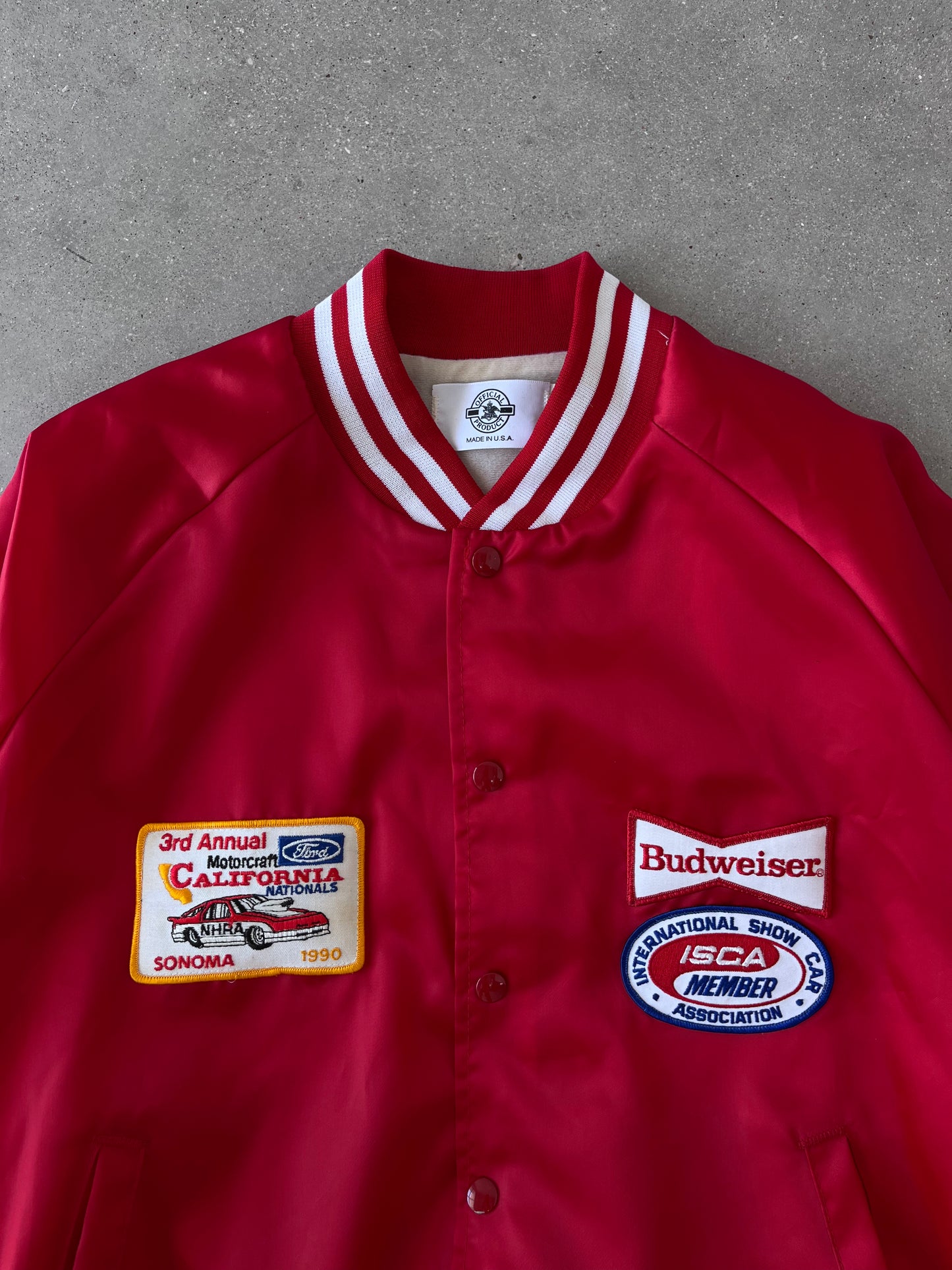 Vintage 1990 Budweiser Satin Jacket - XL