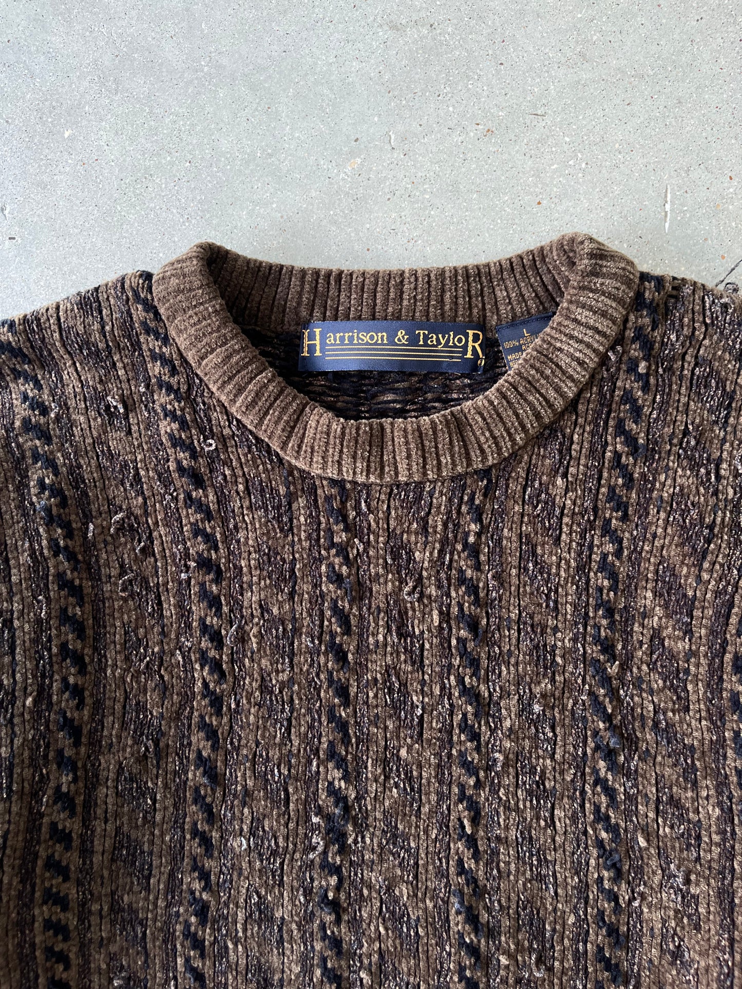 Vintage Harrison & Taylor Brown Sweater - L