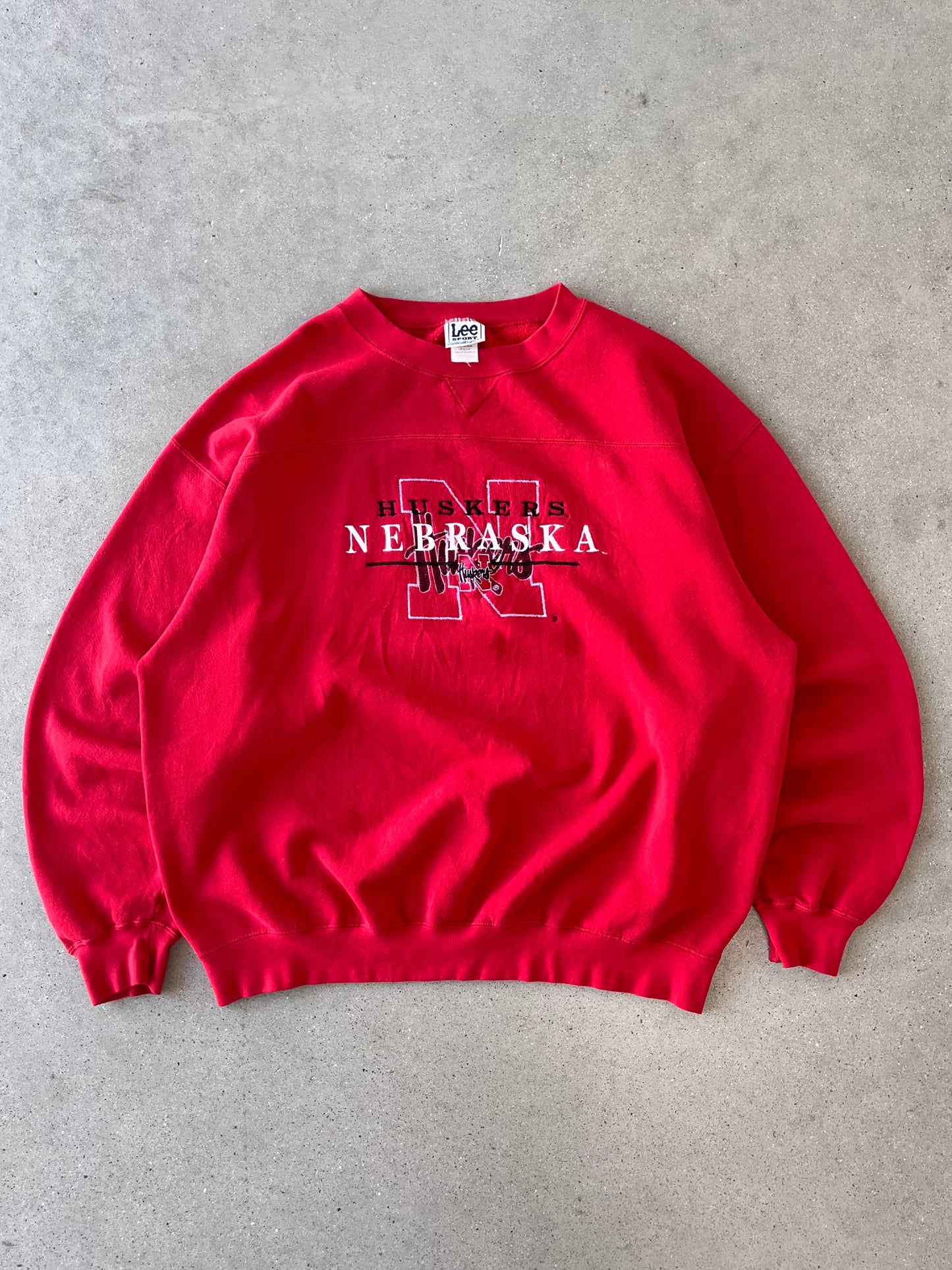 Vintage Huskers Nebraska Lee Sport Crewneck - XL