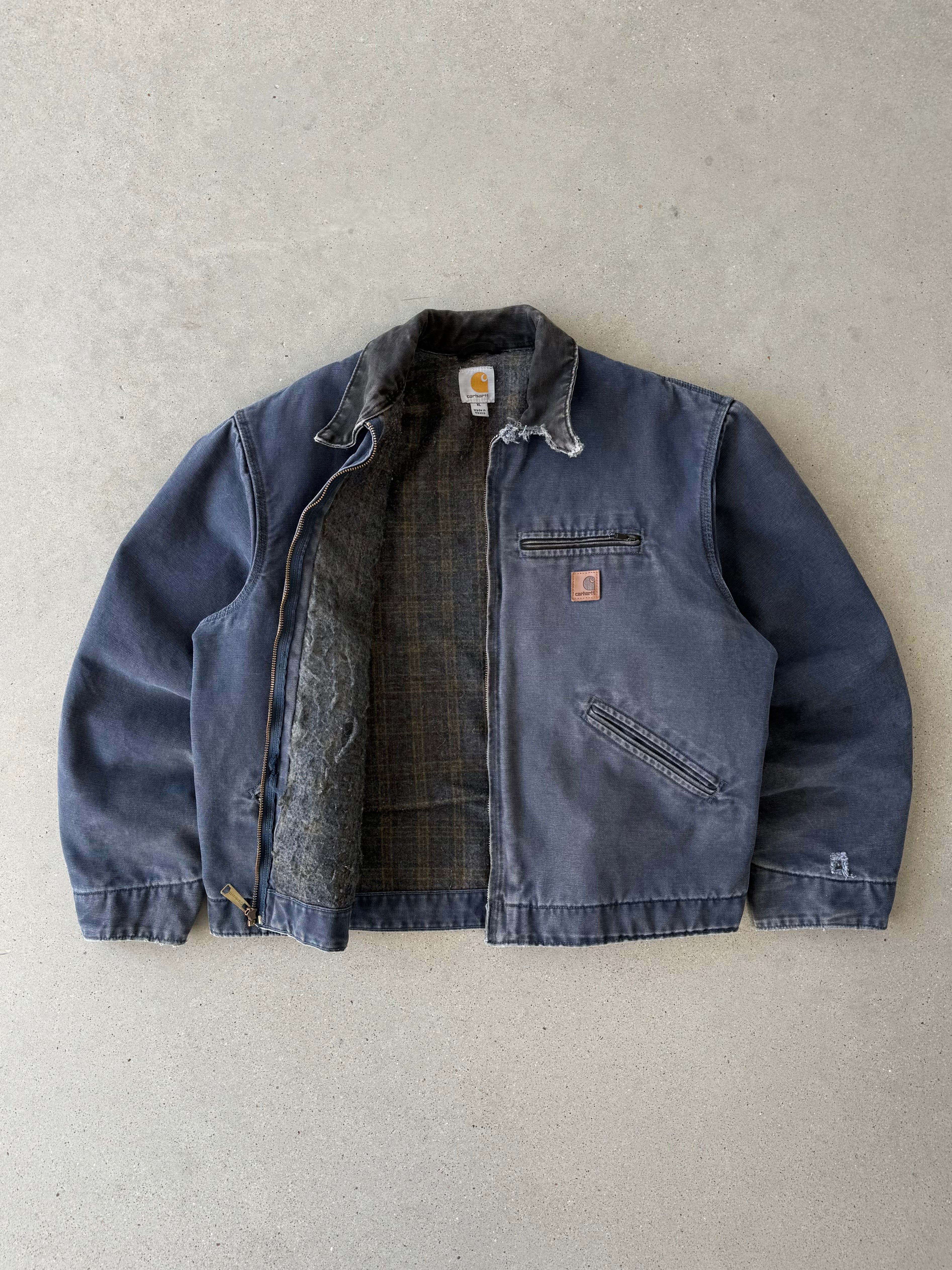 Vintage Carhartt Navy J97 DPB Detroit Jacket - XL