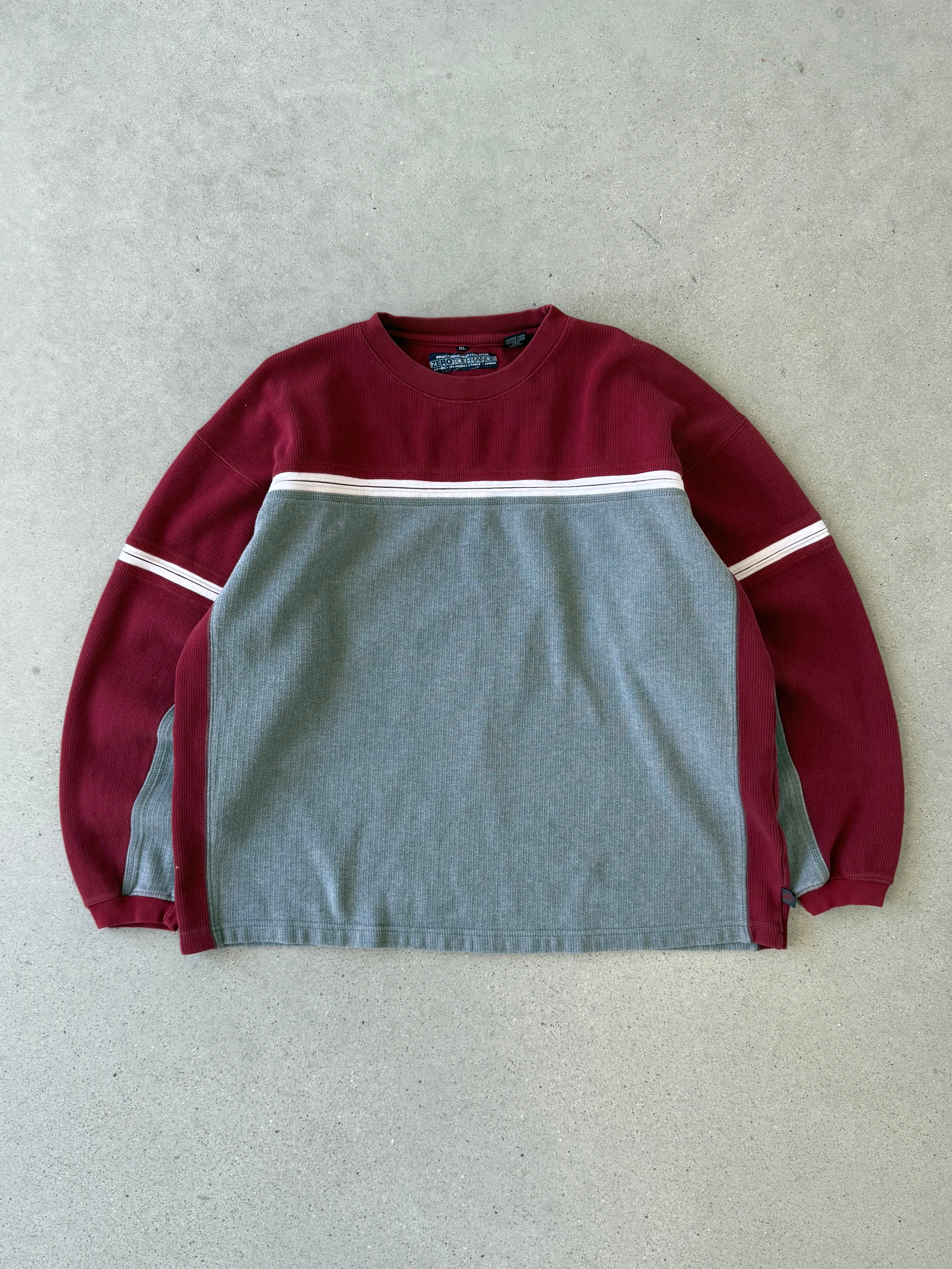 Vintage Zero Tolerance Striped Sweater - XL