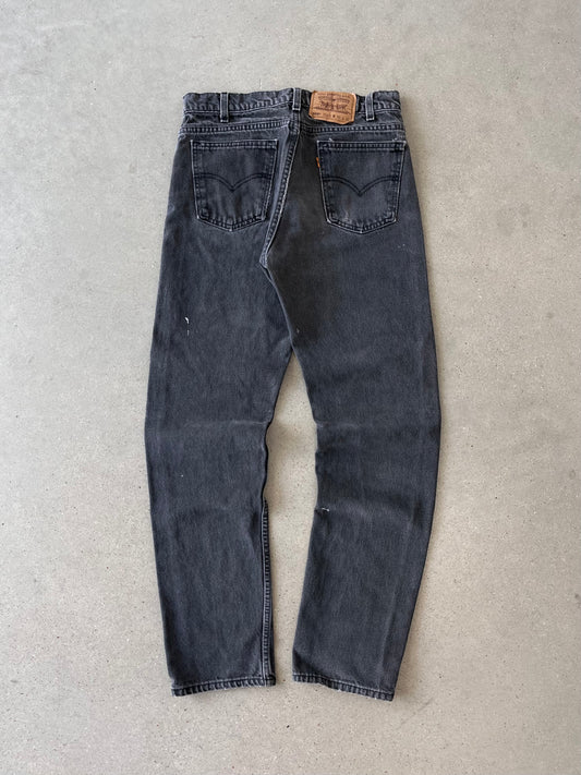 Vintage 505 Levi's Orange Tab Black Faded Denim - 30x32