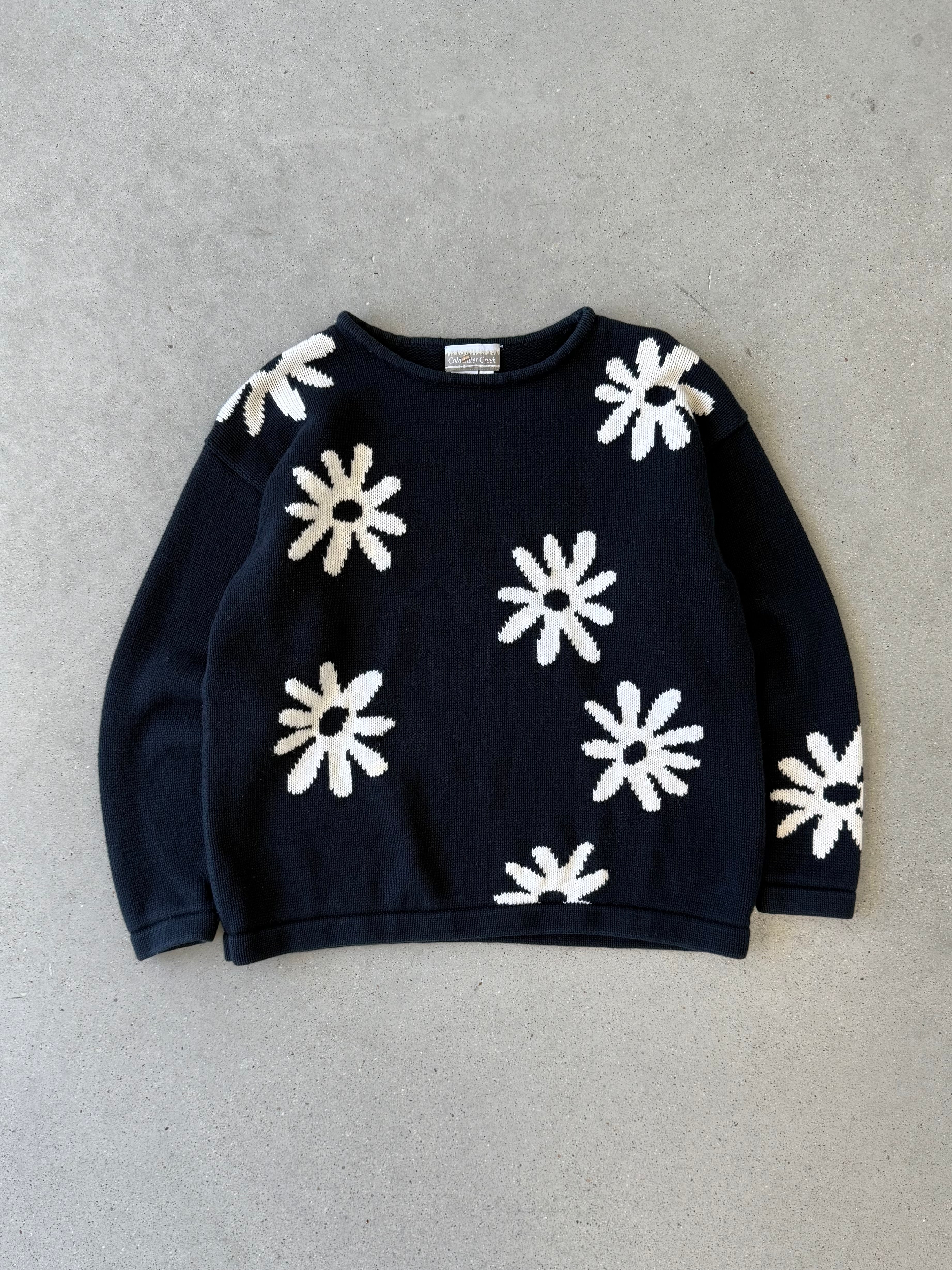 Vintage Women's Coldwater Creek Floral Sweater - S