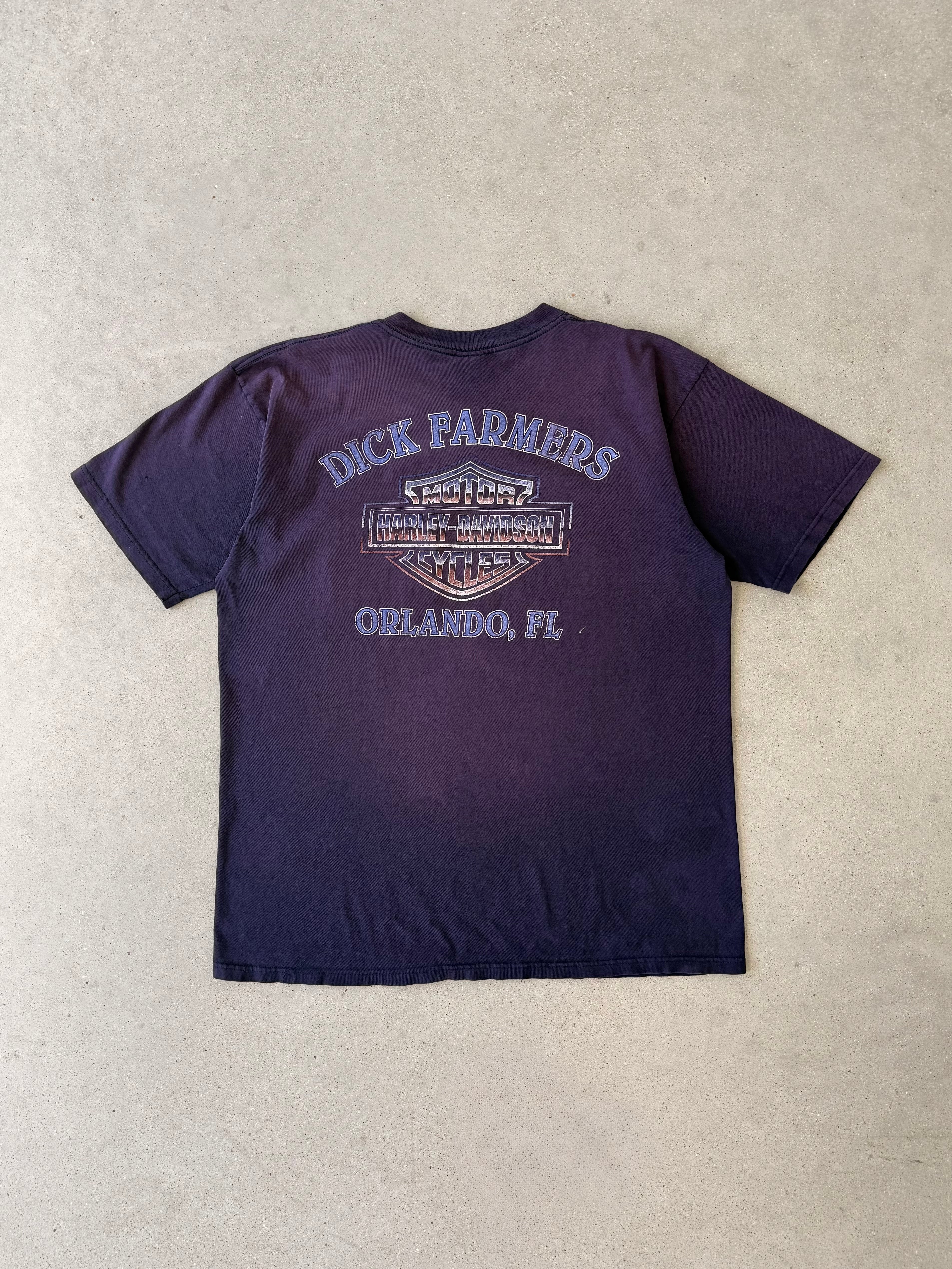 Vintage 1999 "Dick Farmers" Harley Davidson Tee - XL