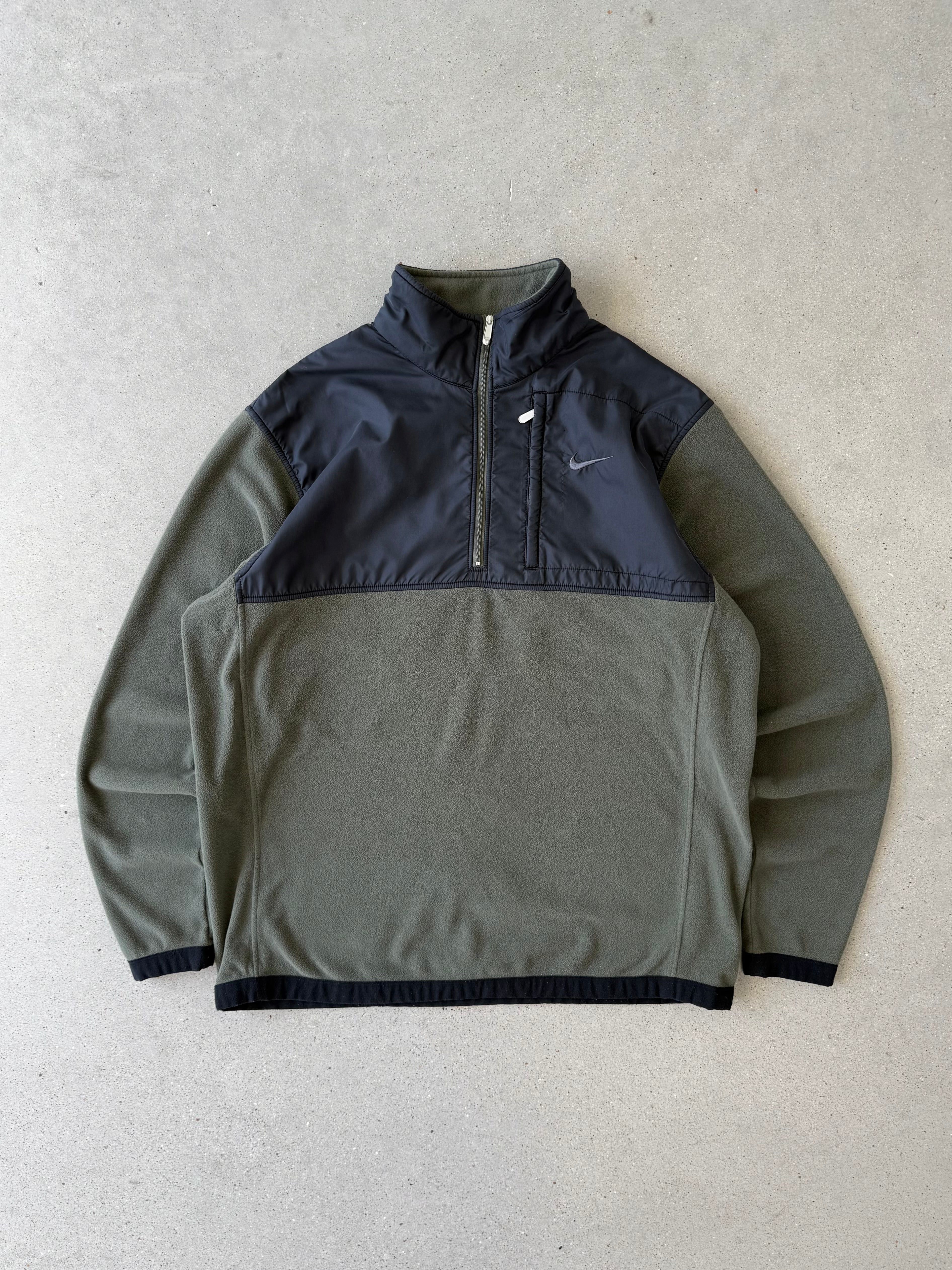 Vintage 2000s Nike Green Fleece Jacket - L