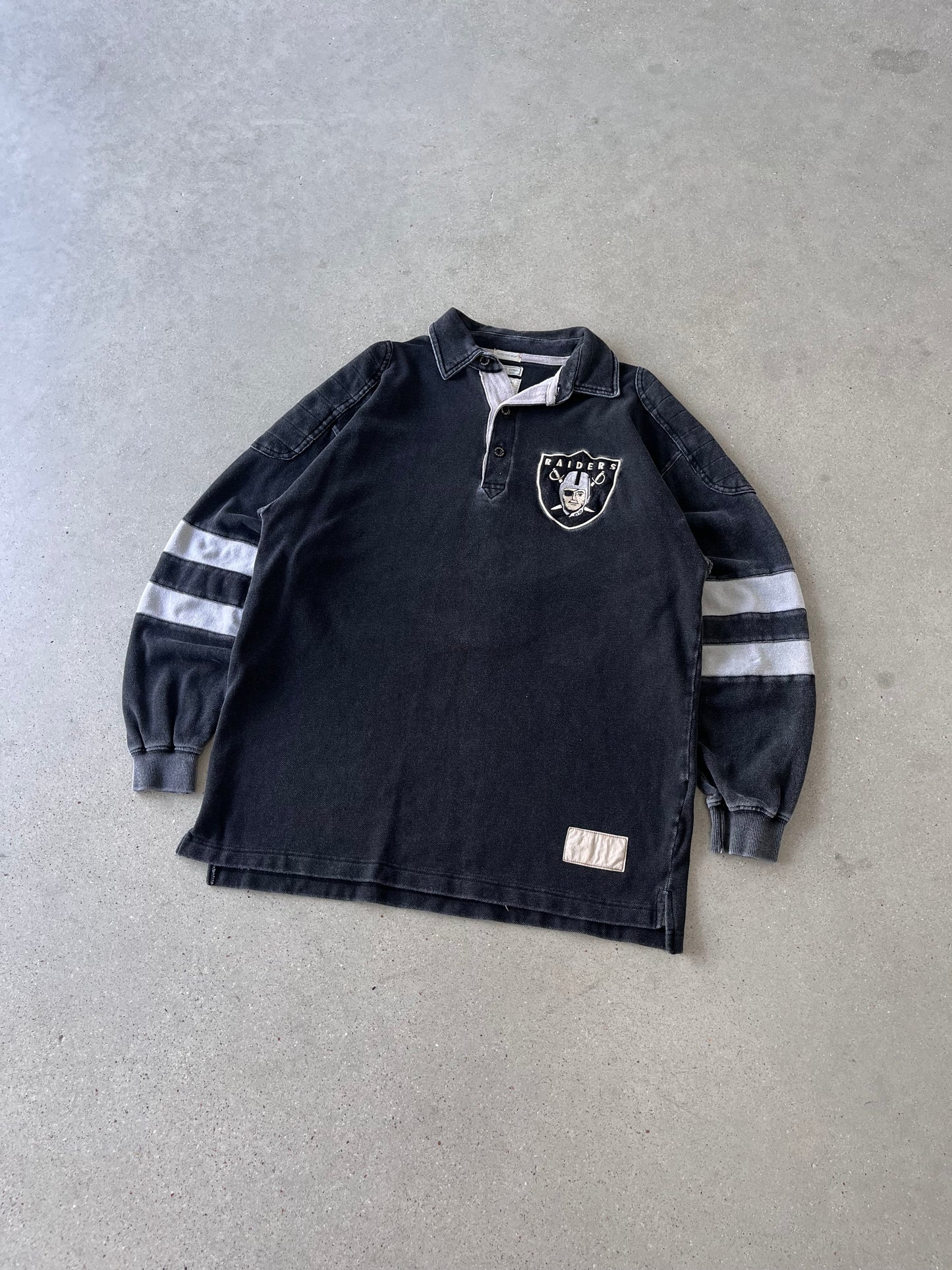 Vintage Raiders Polo Rugby Long Sleeve - L