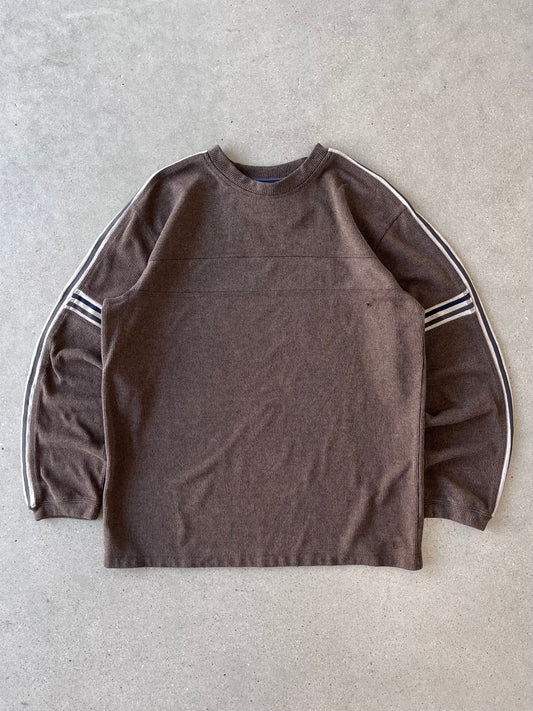 Vintage Xtreme Gear Brown Striped Sweater - M