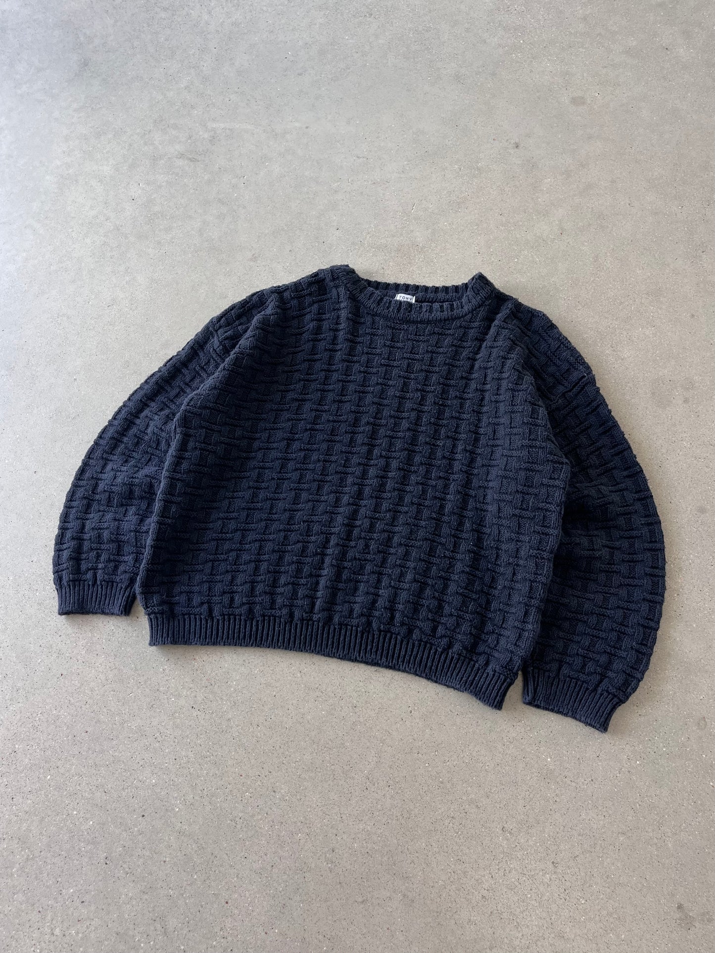 Vintage Tony Lambert Knitted Sweater - XL