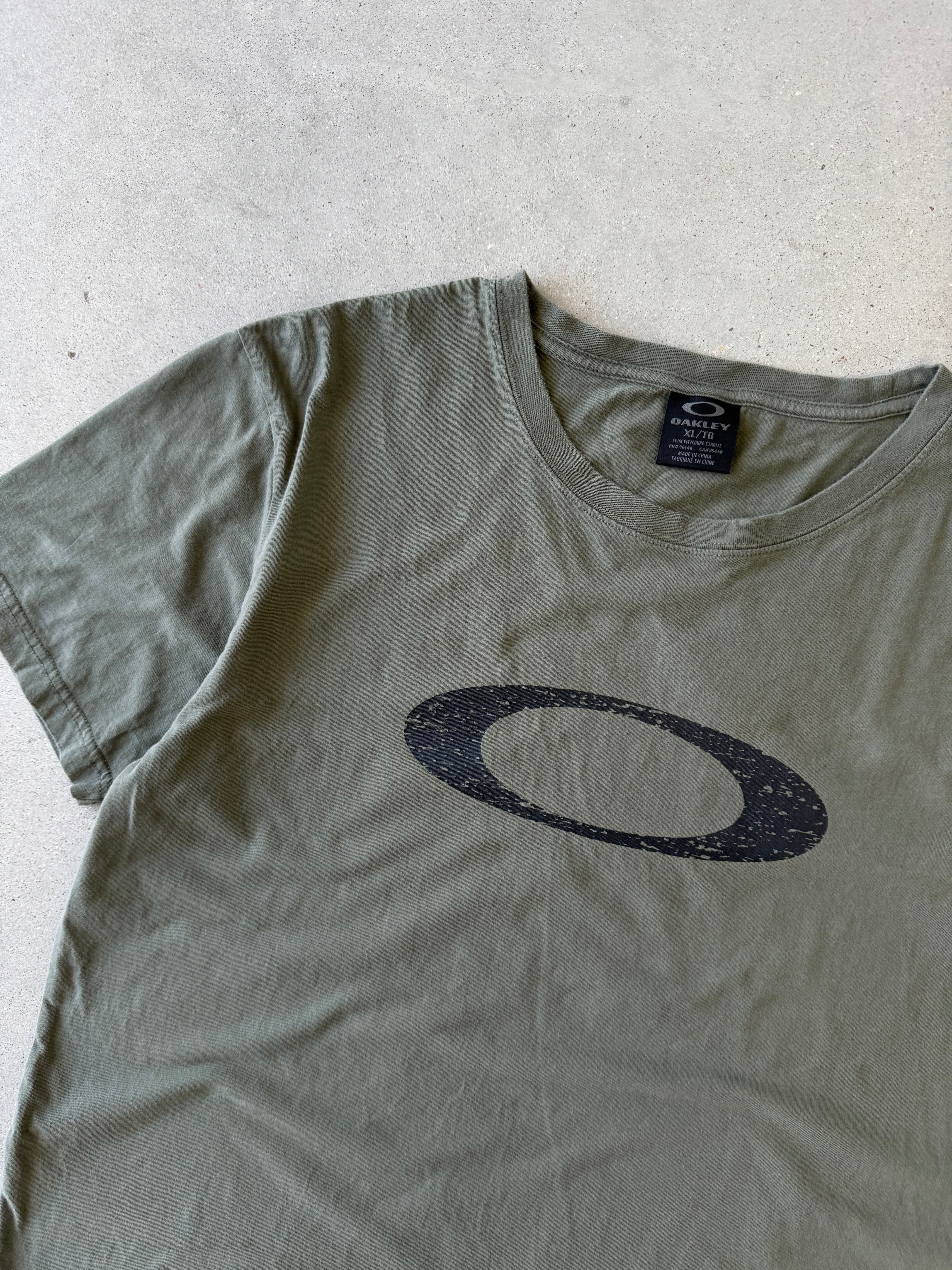 Vintage Oakley Olive Tee - XL