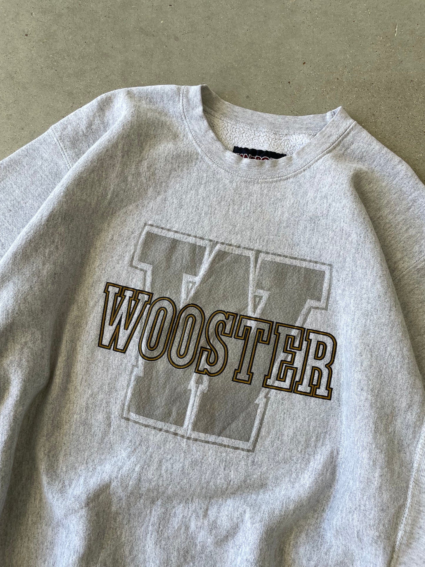 Vintage Wooster Spell out Sweatshirt - XL