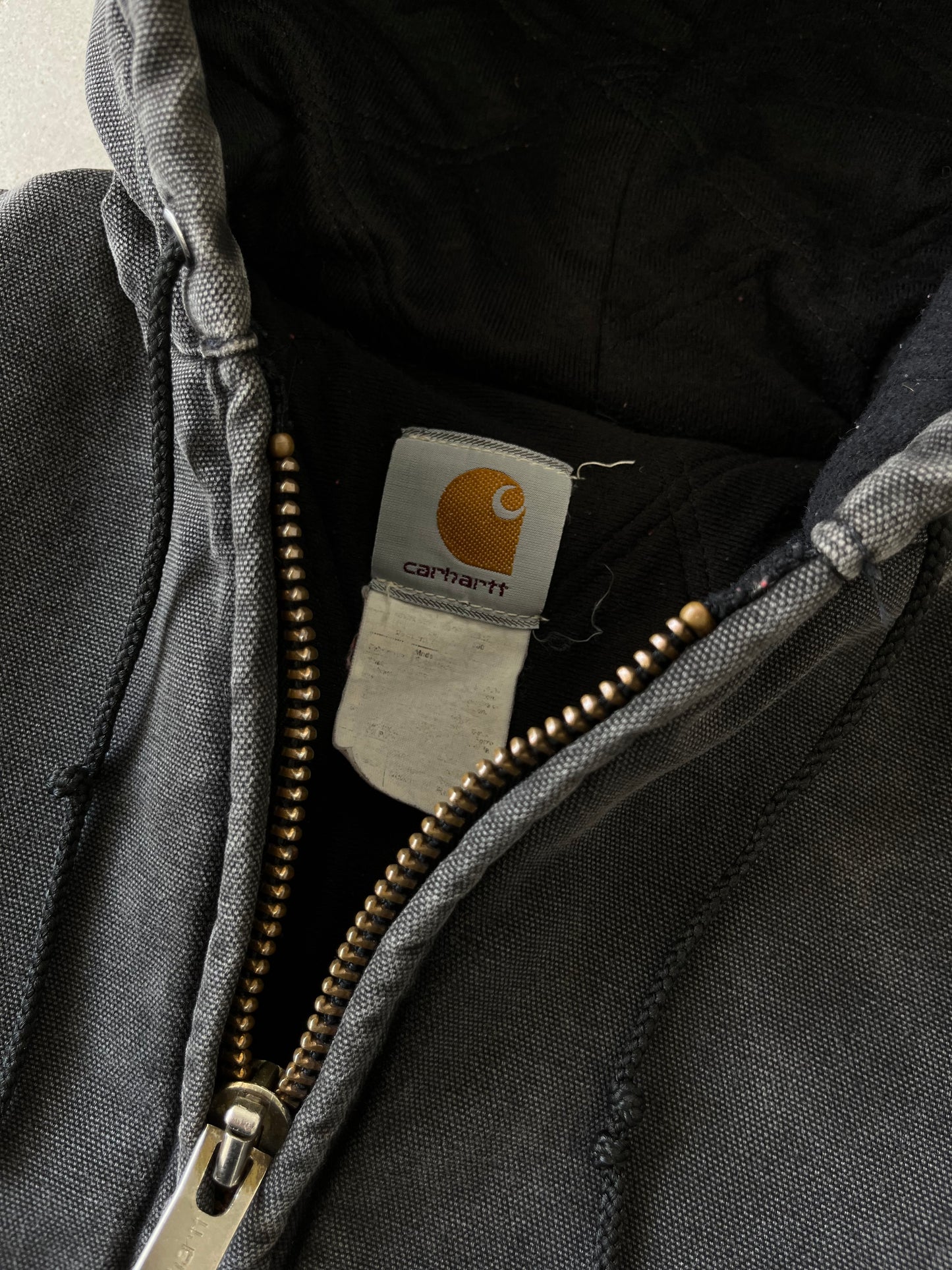 Vintage Carhartt Faded Black Active Jacket - S