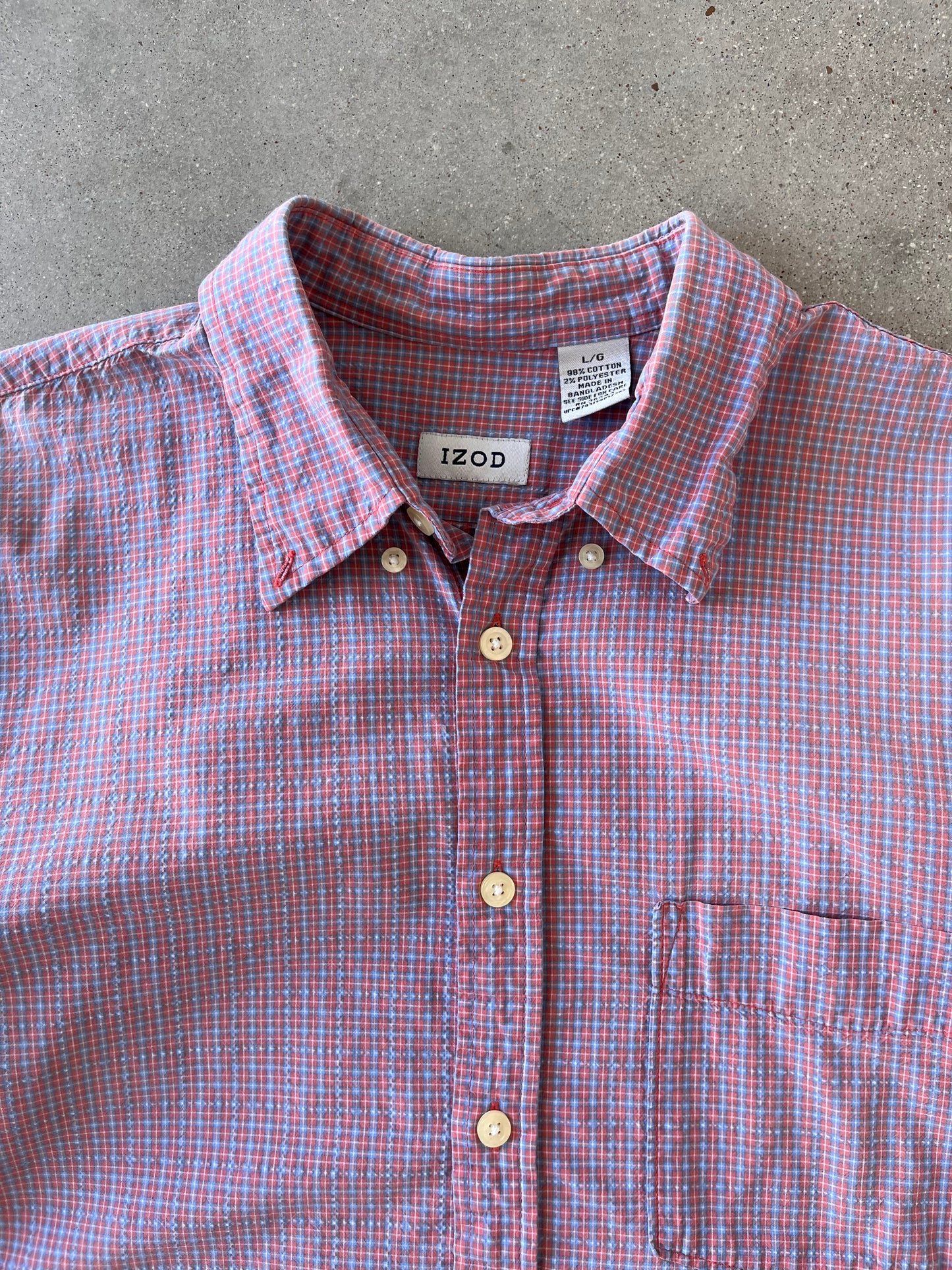 Vintage IZOD Boxy Button-up - L