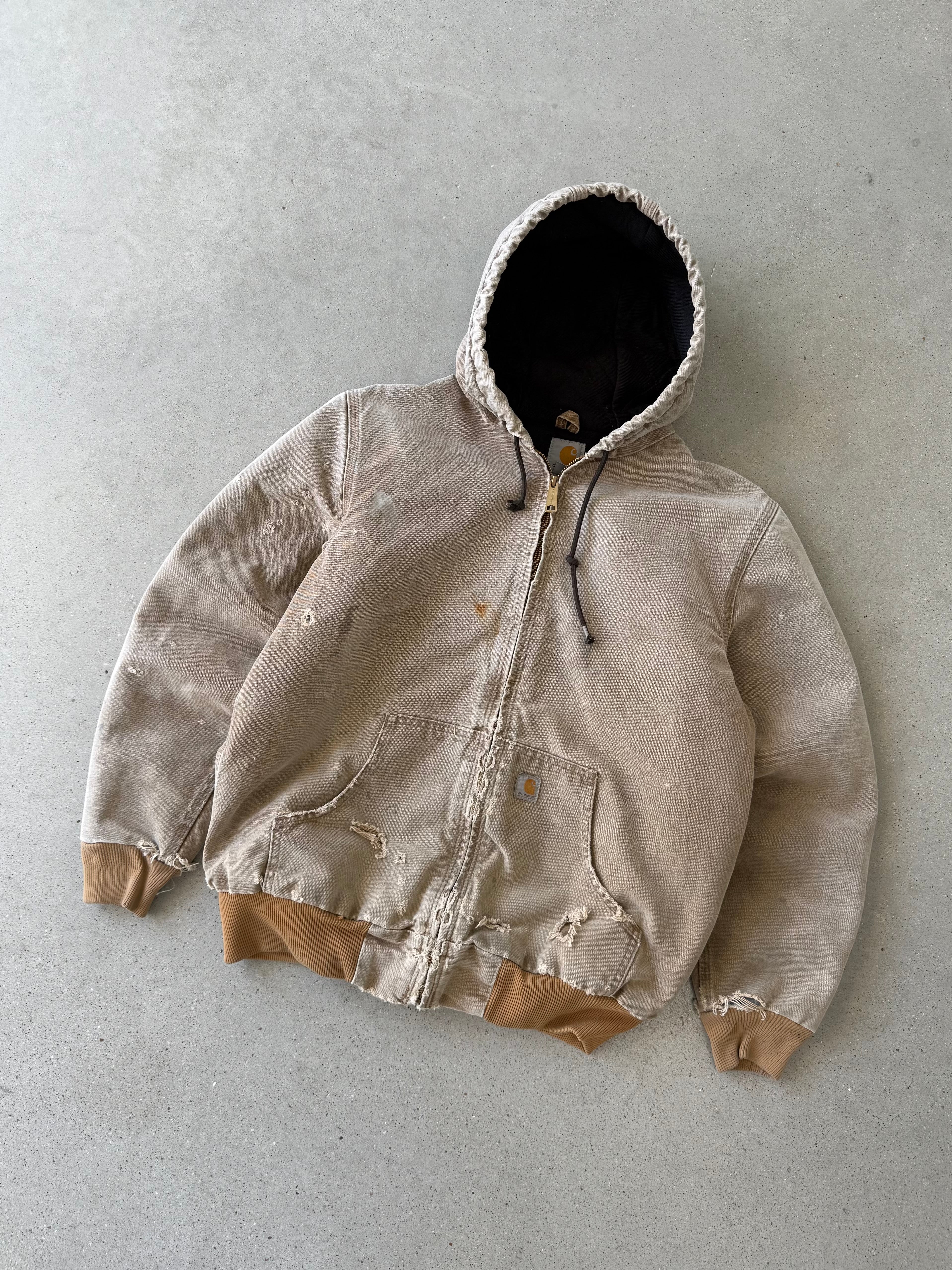 Vintage Carhartt Distressed Tan Active Jacket - S