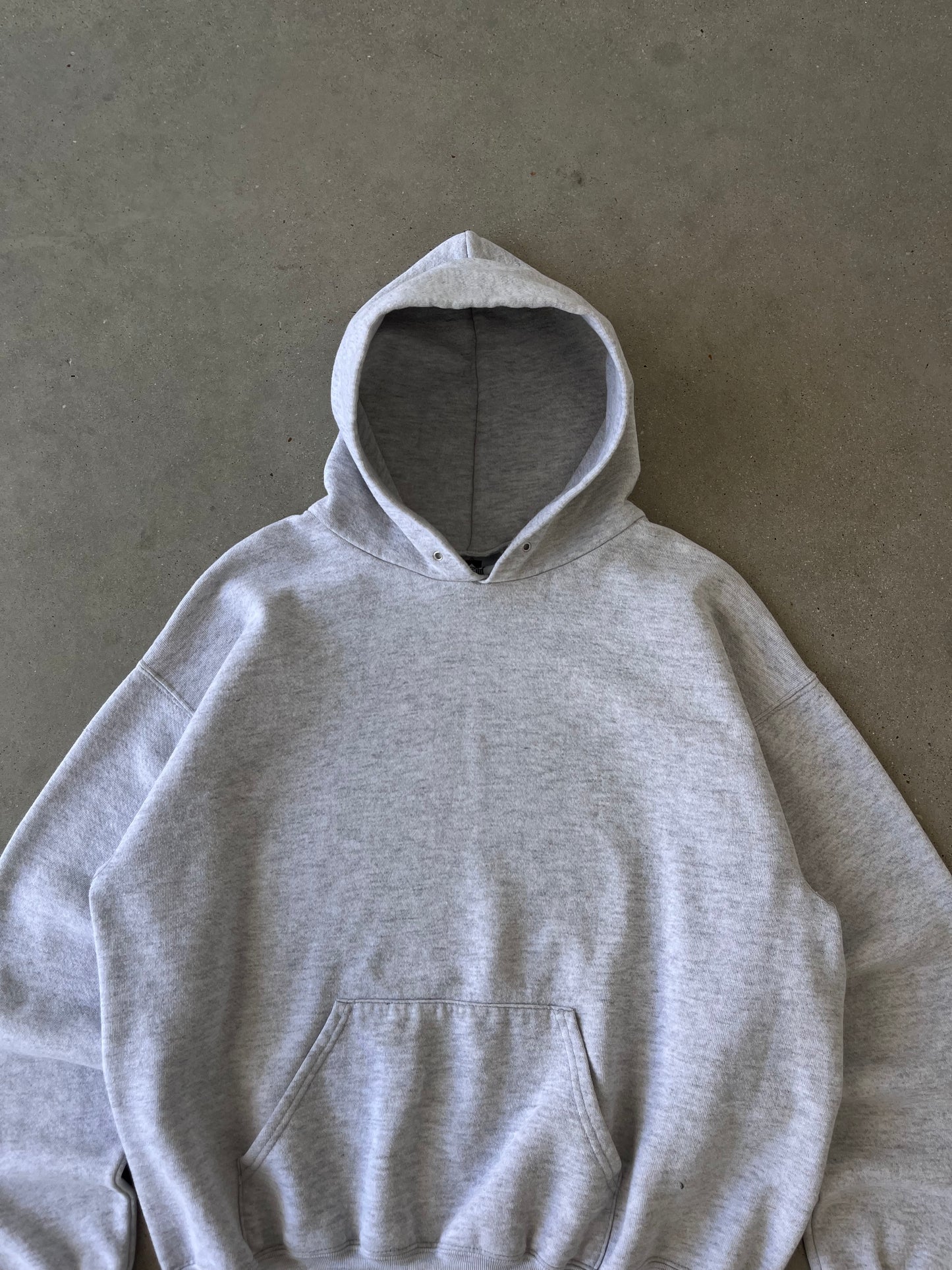 Vintage Franklin Heather-grey Hoodie - M