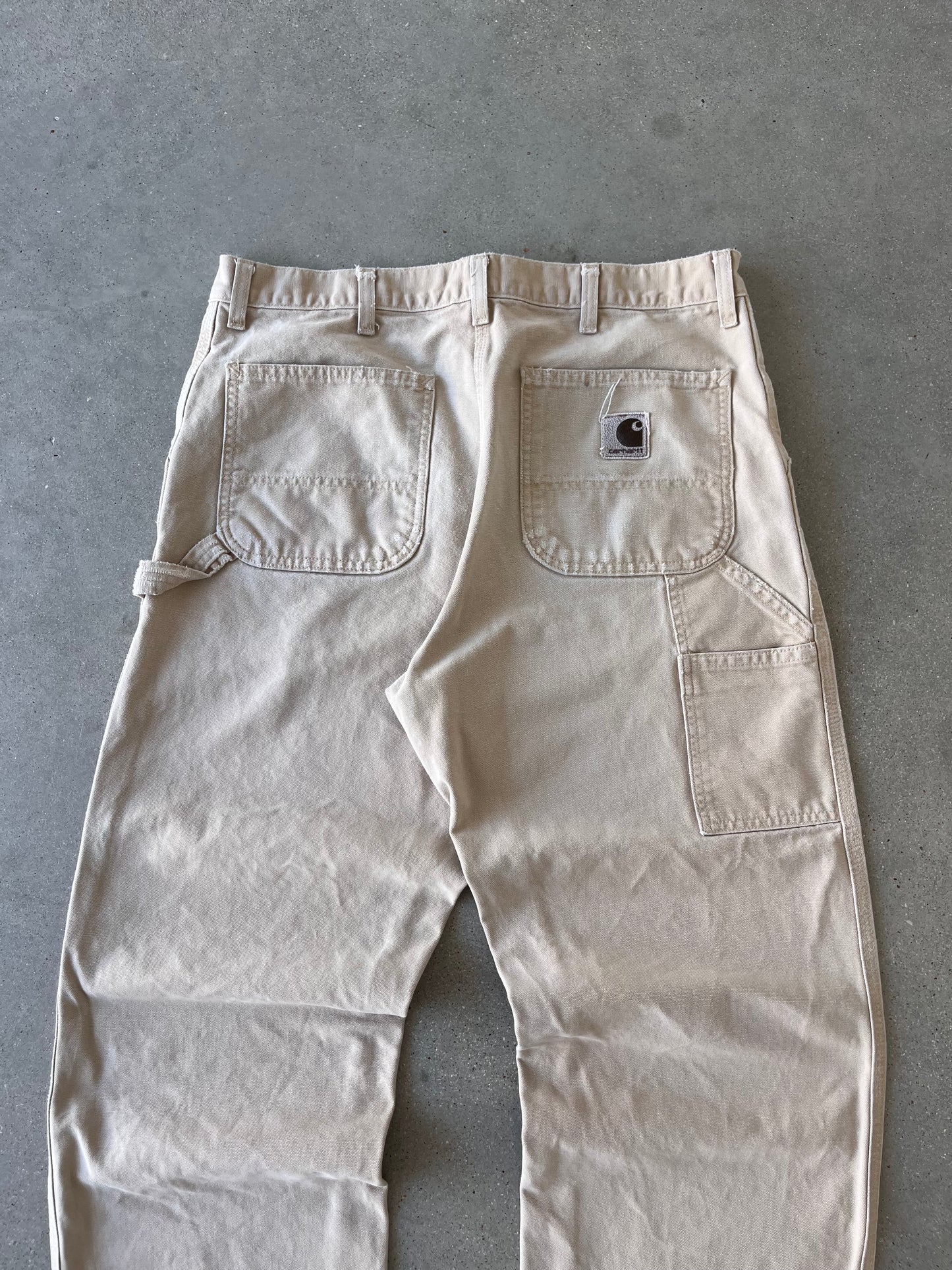 Vintage Carhartt Crème Carpenter Pants - 36x34