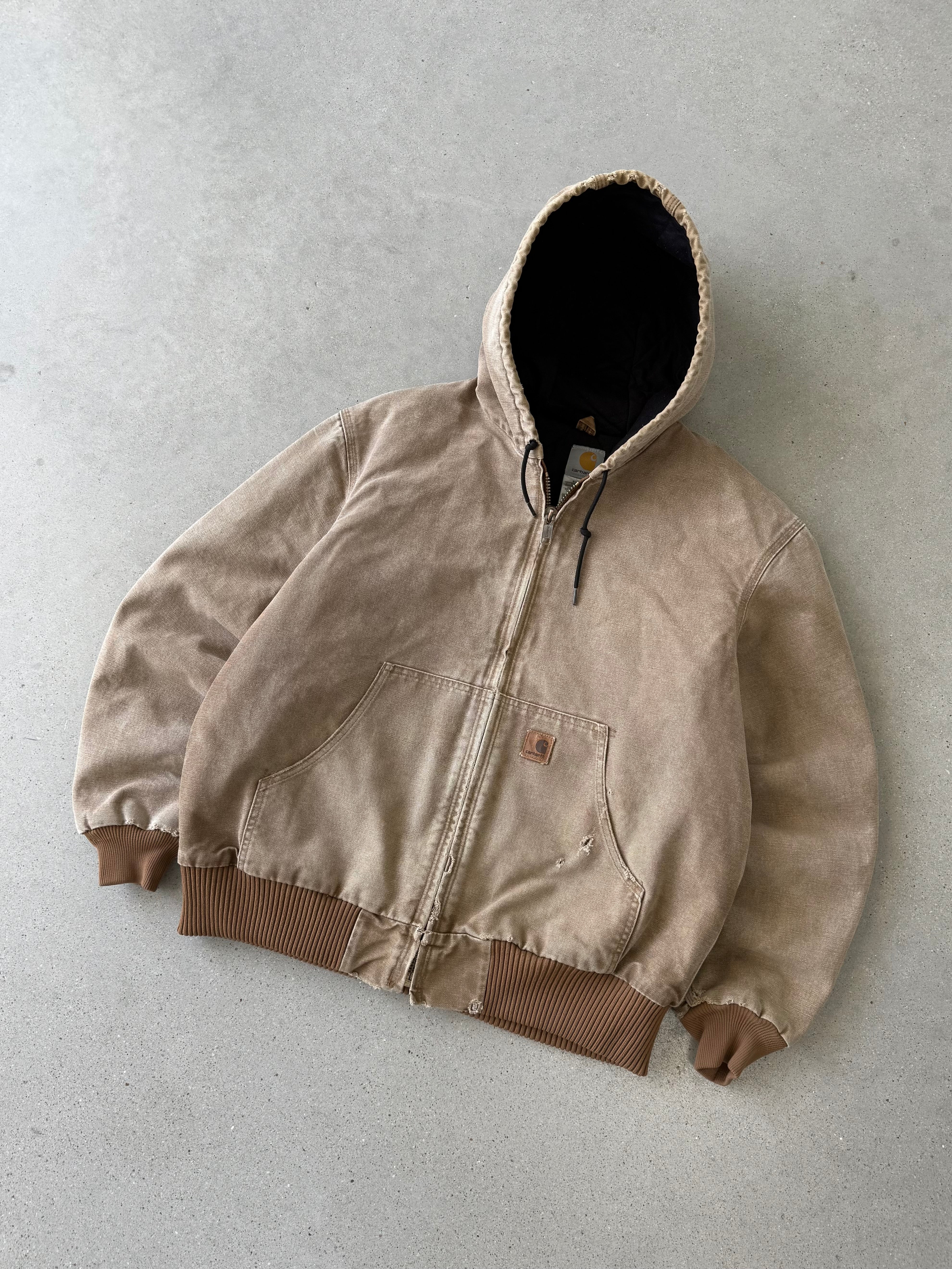 Vintage Carhartt J130 BRN Dark Tan Active Jacket - L