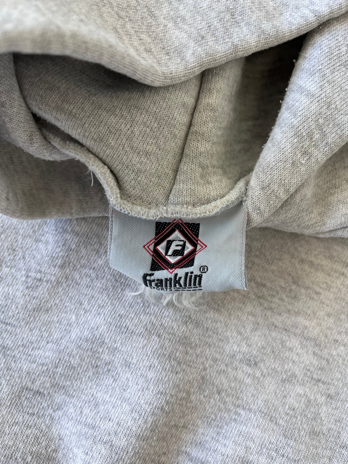 Vintage Franklin Heather-grey Hoodie - M