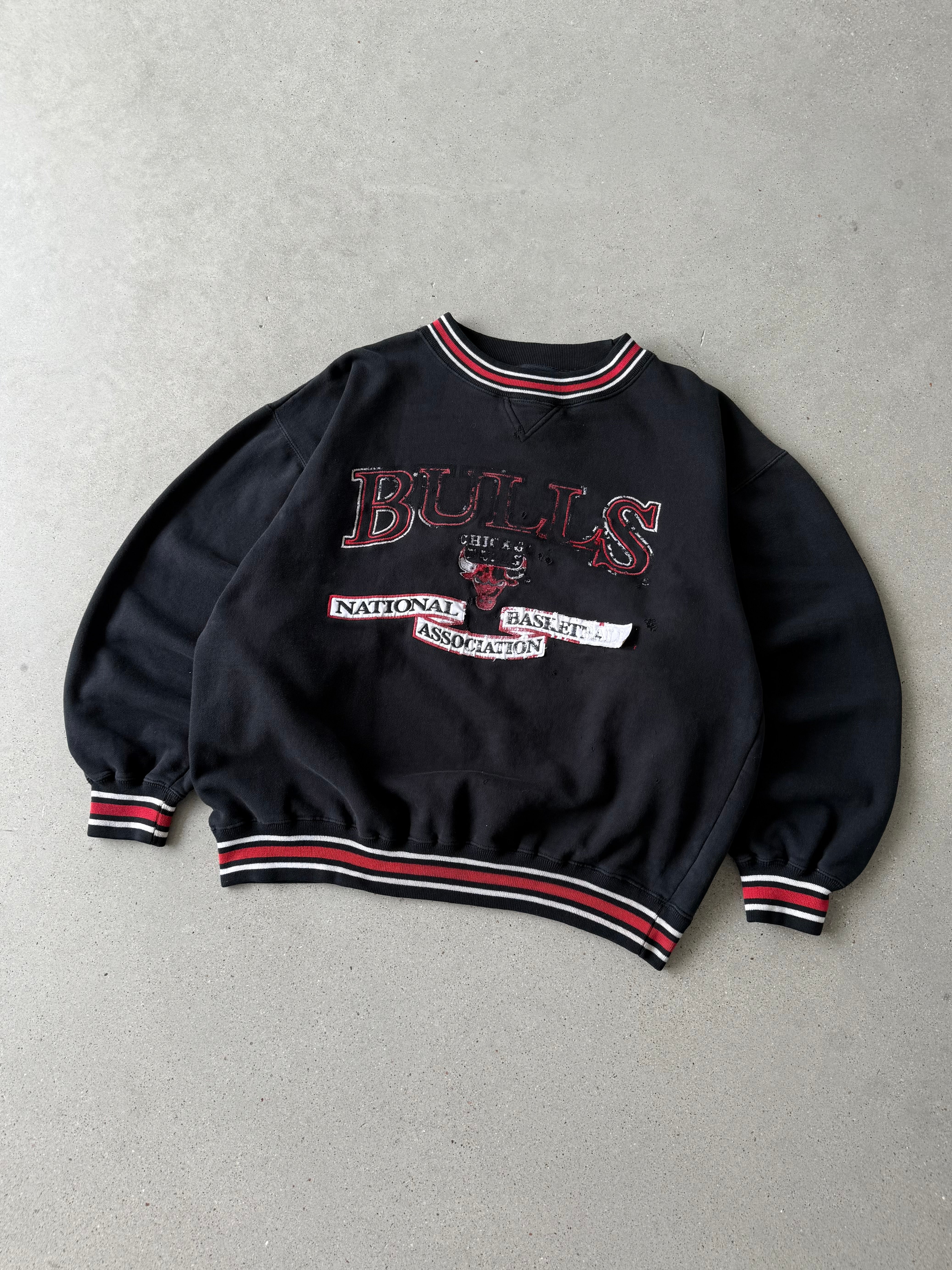 Vintage 1990s Bulls NBA Boxy Crewneck - L