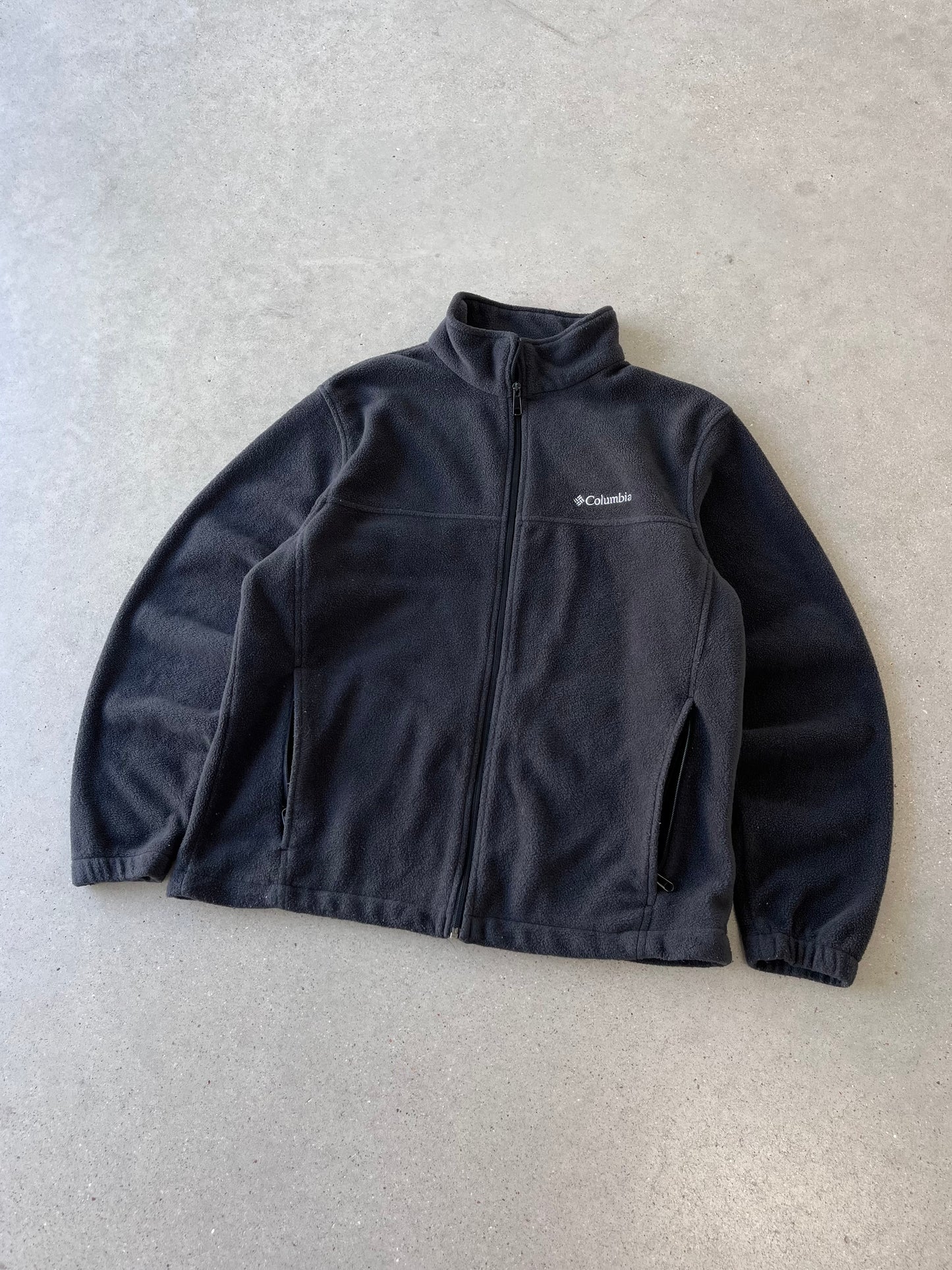 Vintage Columbia Black Fleece Jacket - L