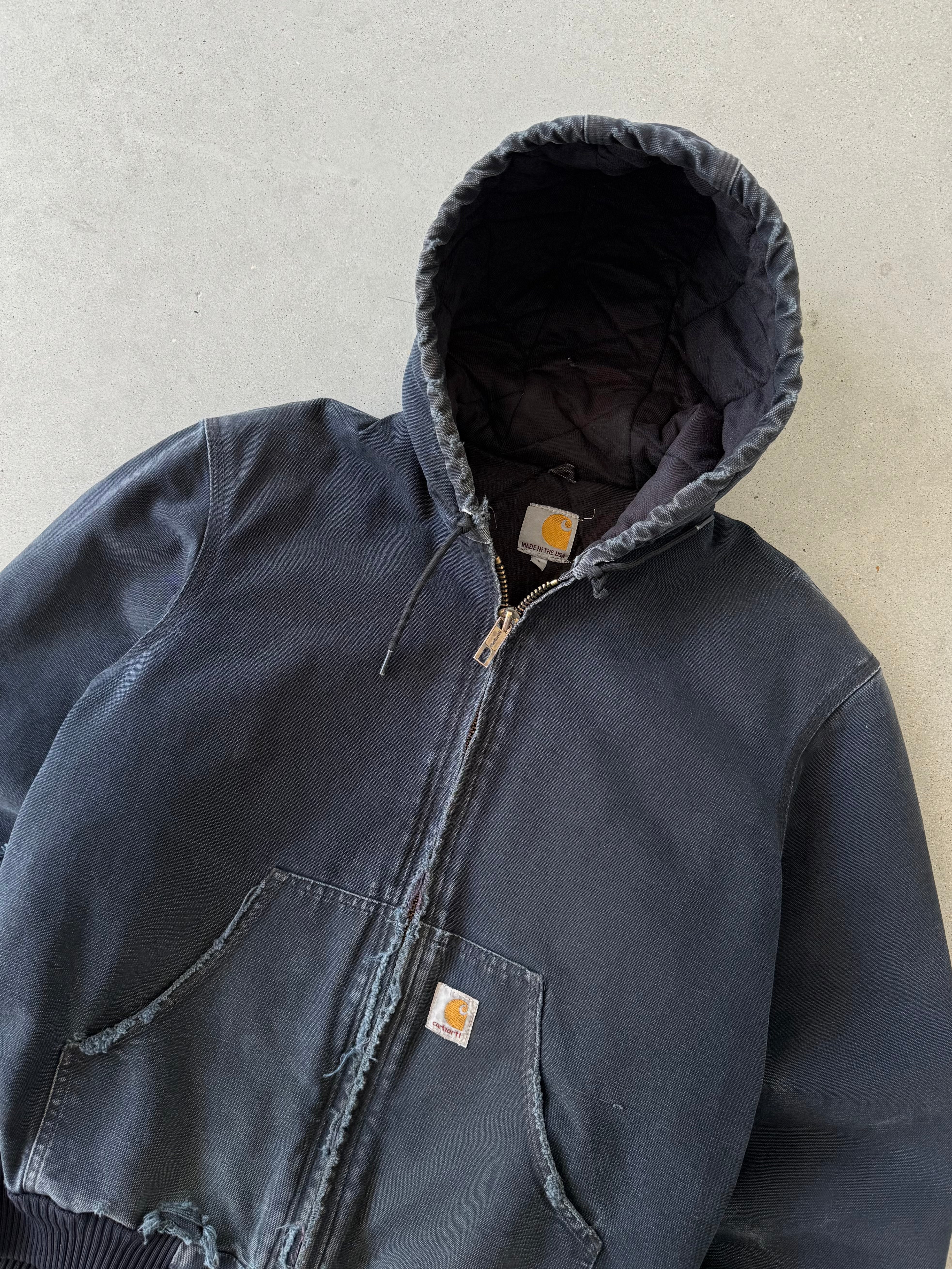 Vintage Carhartt Distressed Black J140 BLK Active Jacket - S