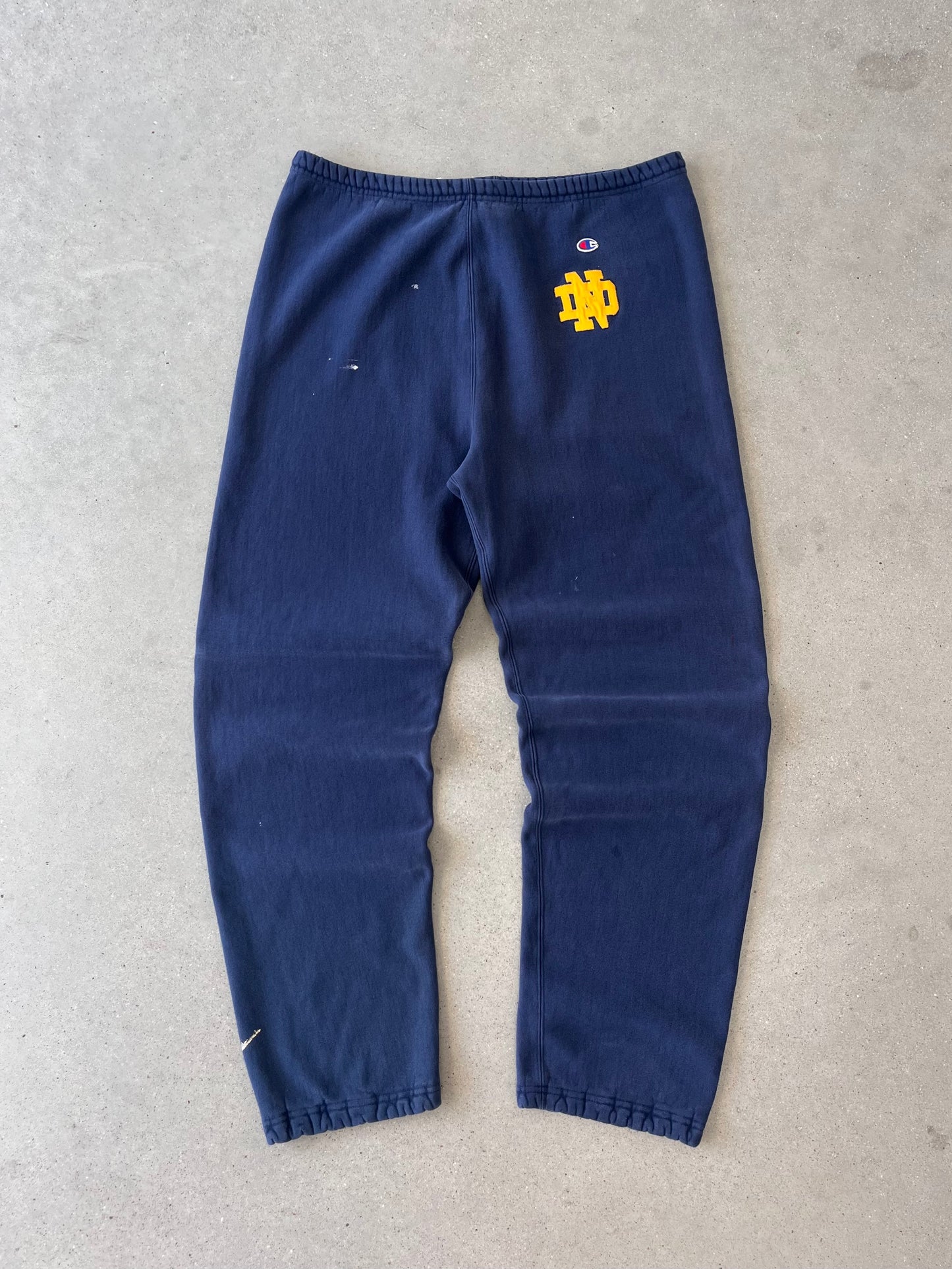 Vintage 90s Notre Dame Champion Reverse Weave Sweatpants - XL