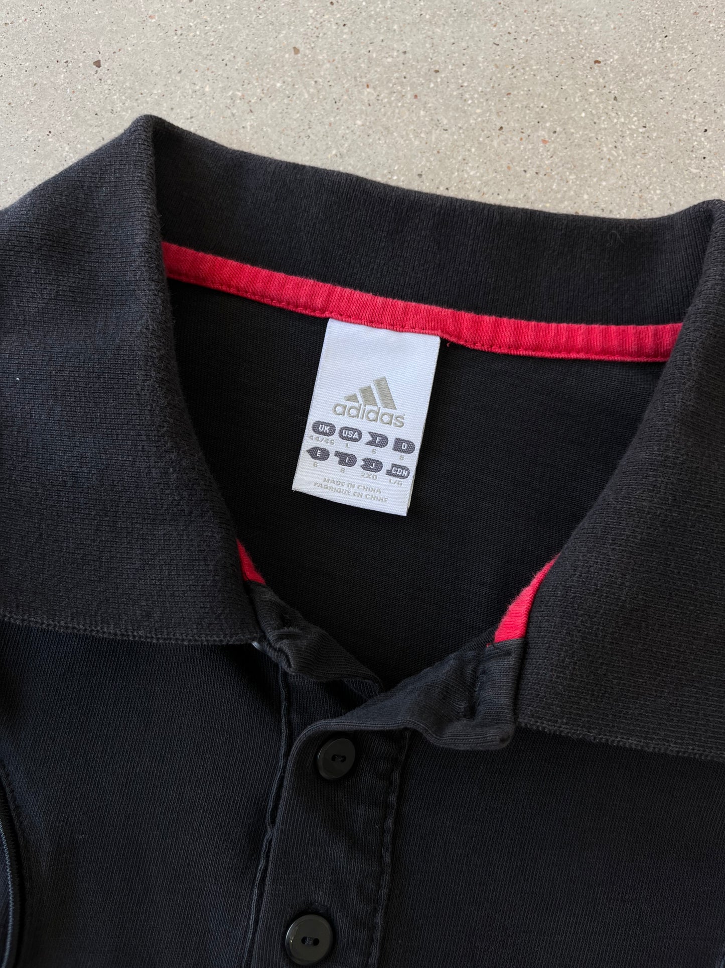 Vintage Adidas AC Milan Polo Shirt - L