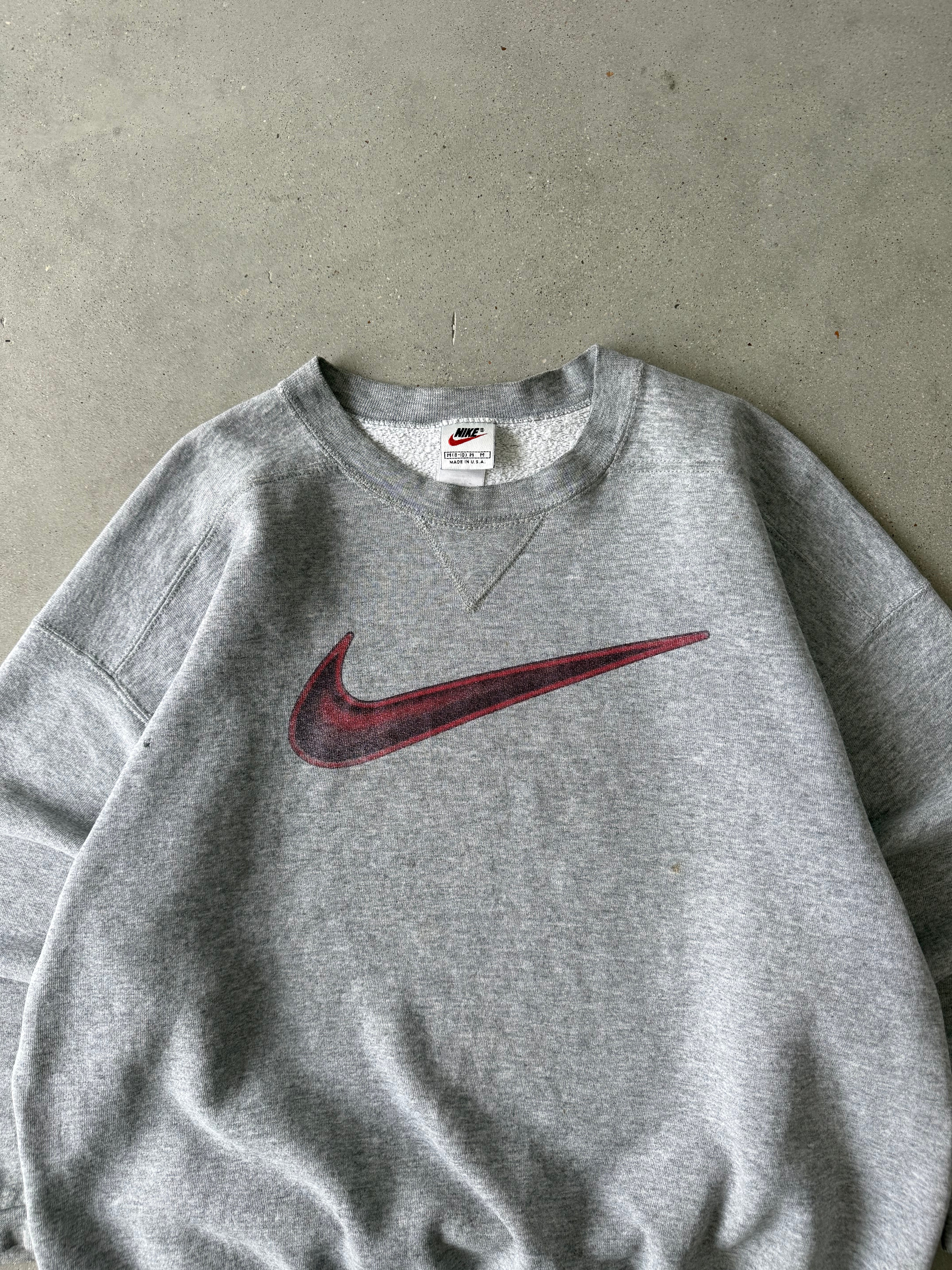 Vintage 90s Big Swoosh Sweatshirt - S