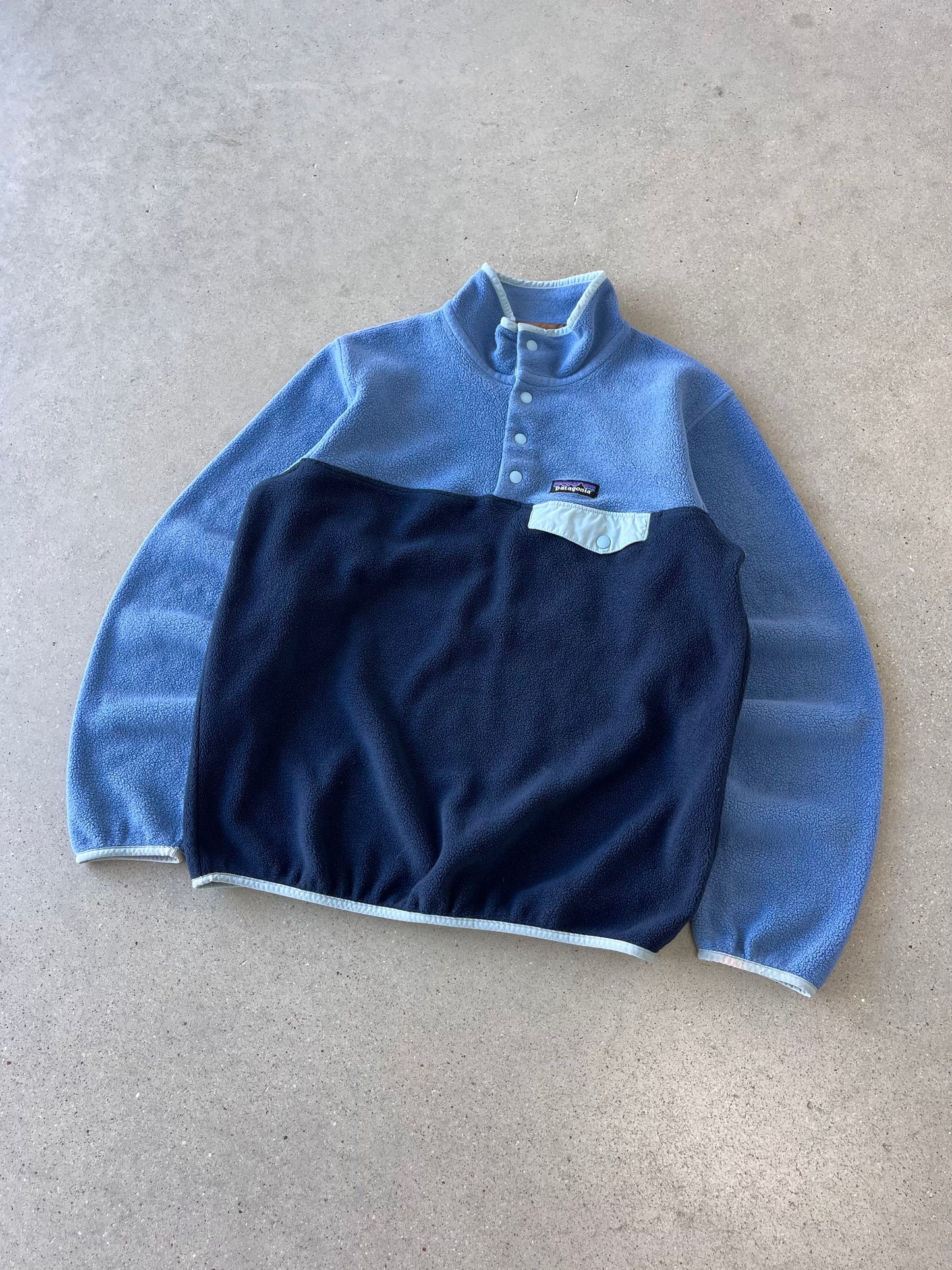 Vintage Patagonia Blue/Navy Synchilla Fleece Jacket - M