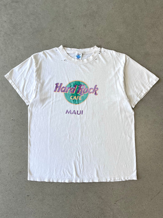 Vintage Hard Rock Cafe Maui Distressed Tee - XL