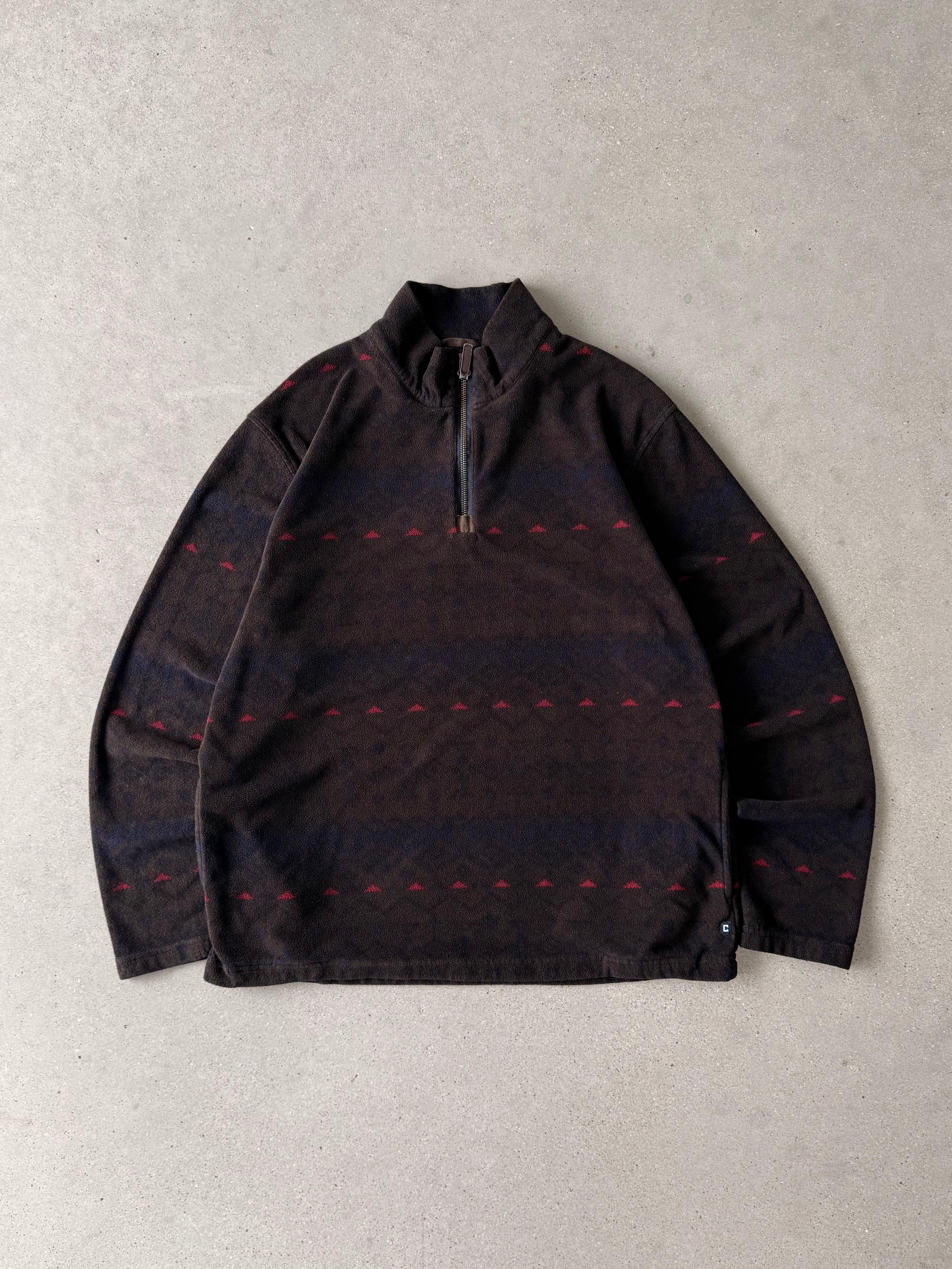 Vintage Chaps Fleece Quarter-zip - L