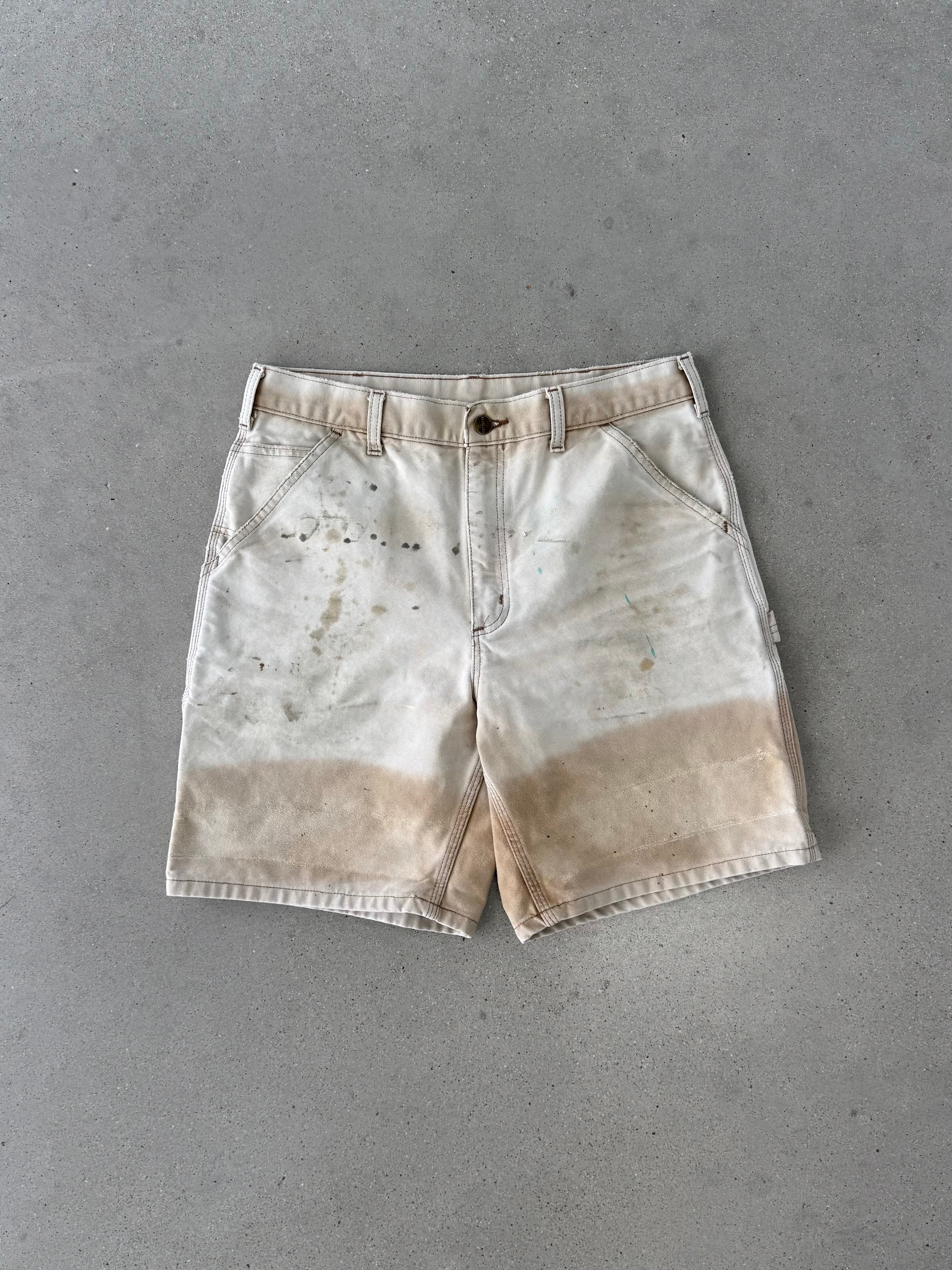 Vintage Carhartt Two-tone Sun Damaged Carpenter Shorts - 32W